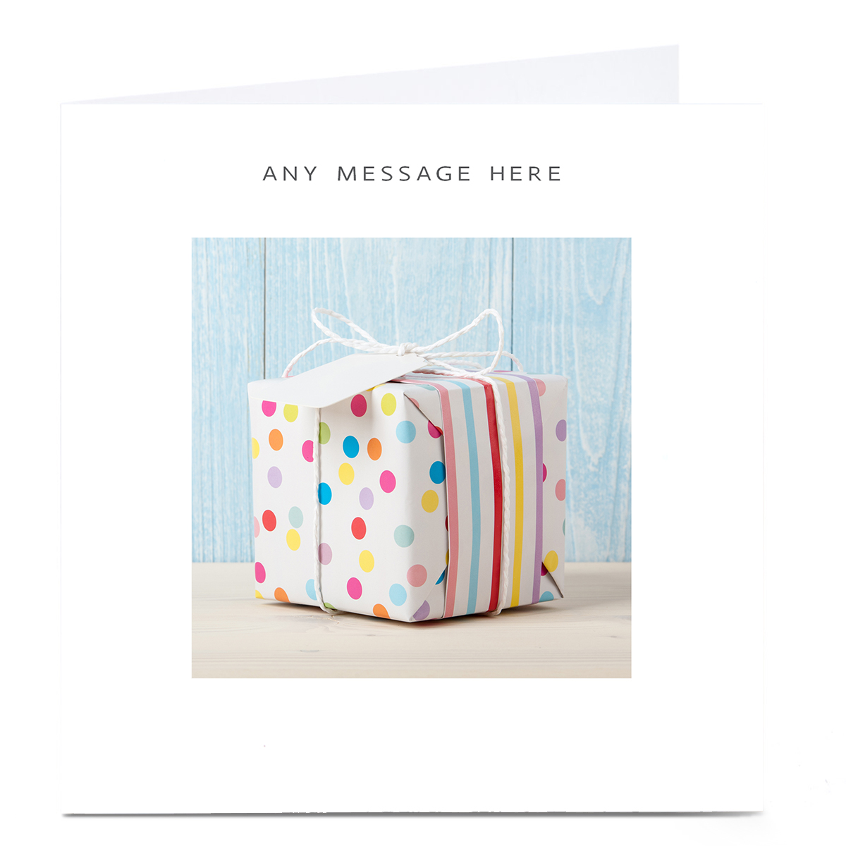 Personalised Charity Card - Wrapped Gift