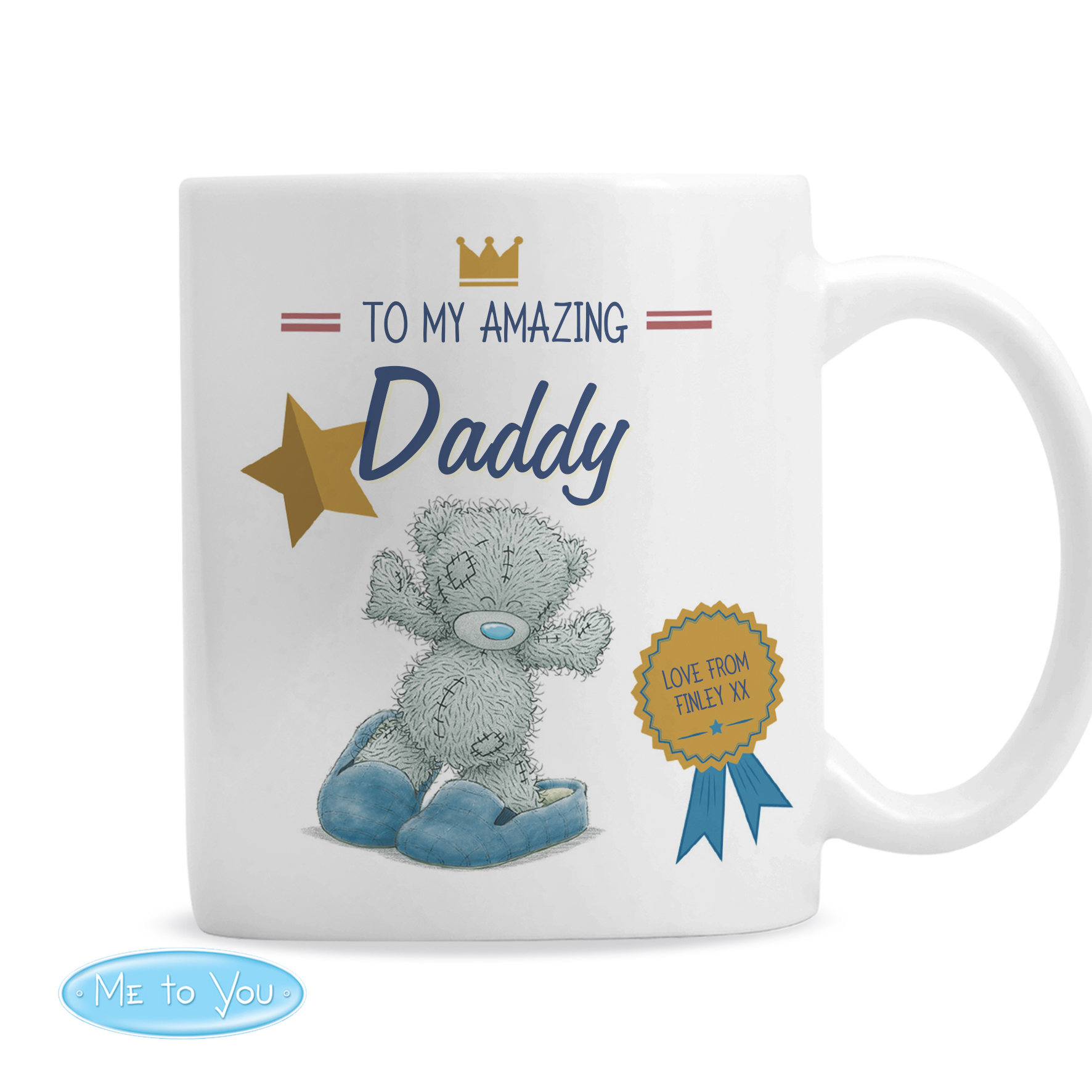 Personalised Mug - Me to You Bear in Slippers 