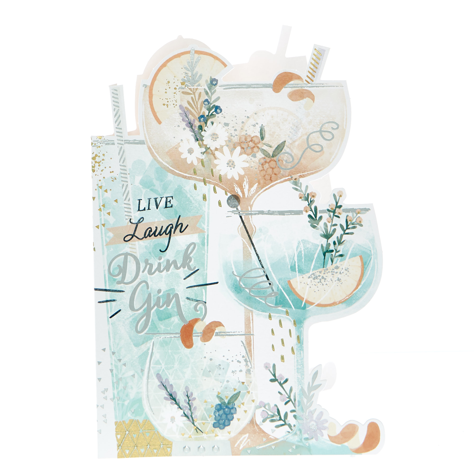 Any Occasion Card - Live Laugh Drink Gin