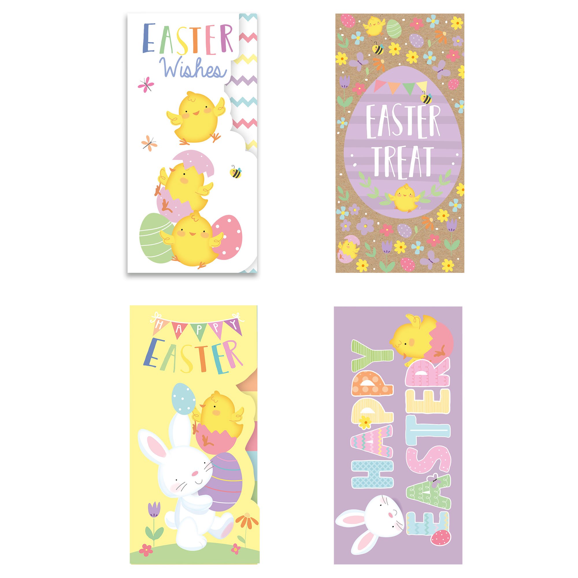 Cute Easter Money Wallets - Pack of 4
