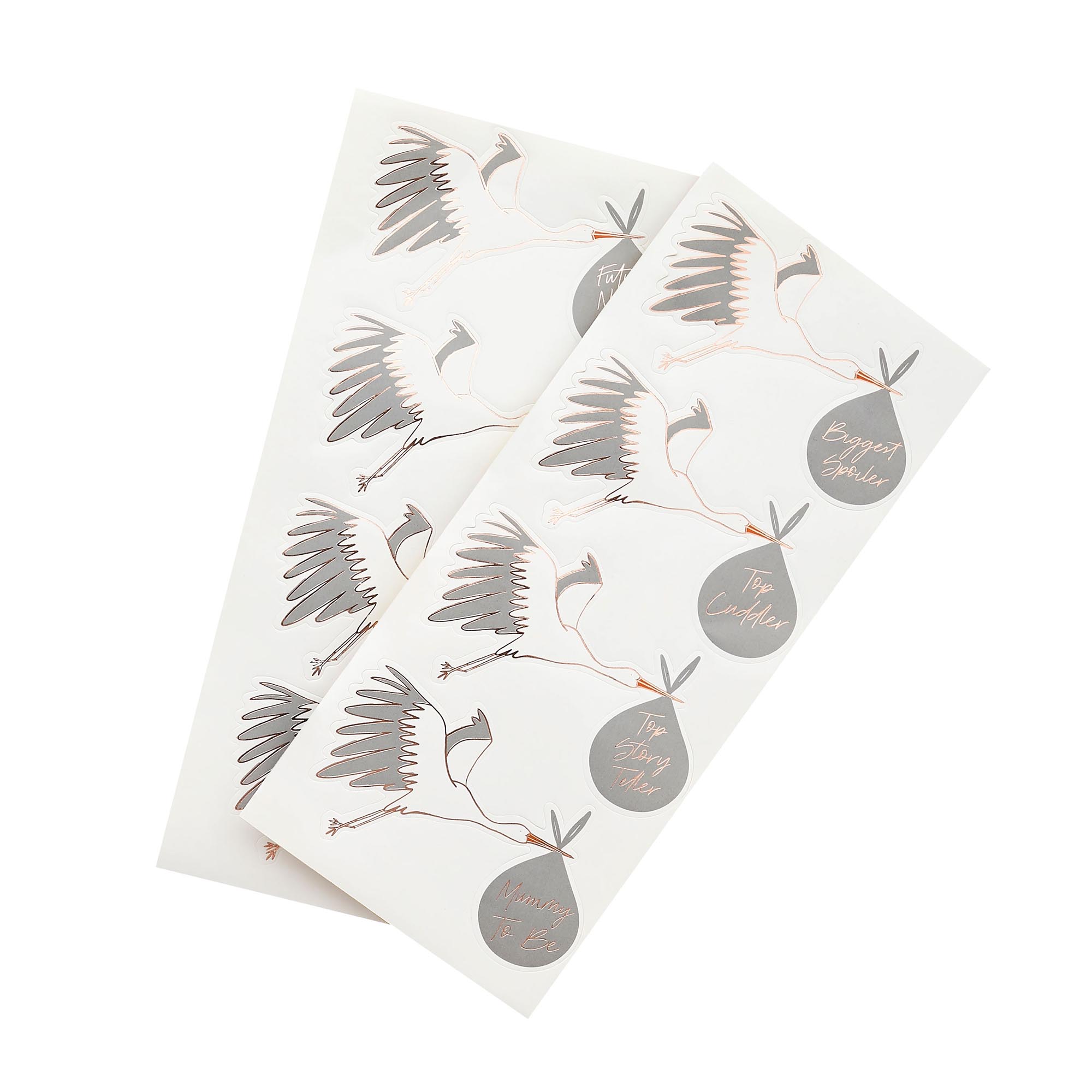 Baby Shower Stork Stickers - 2 Sheets