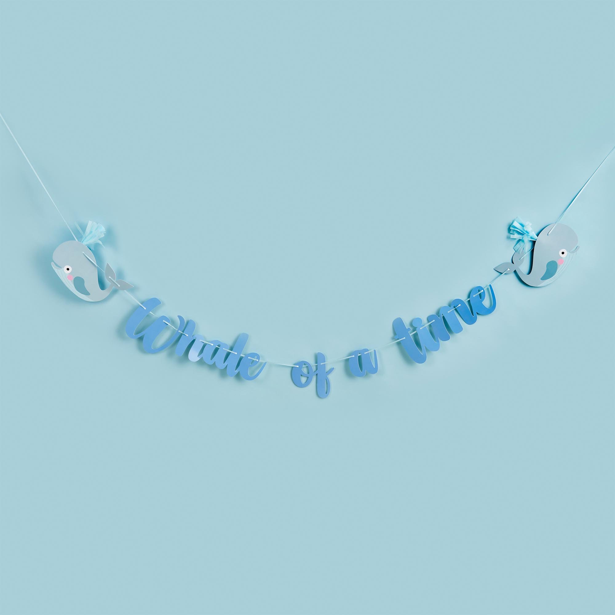 Whale Of A Time Tassel Card Banner