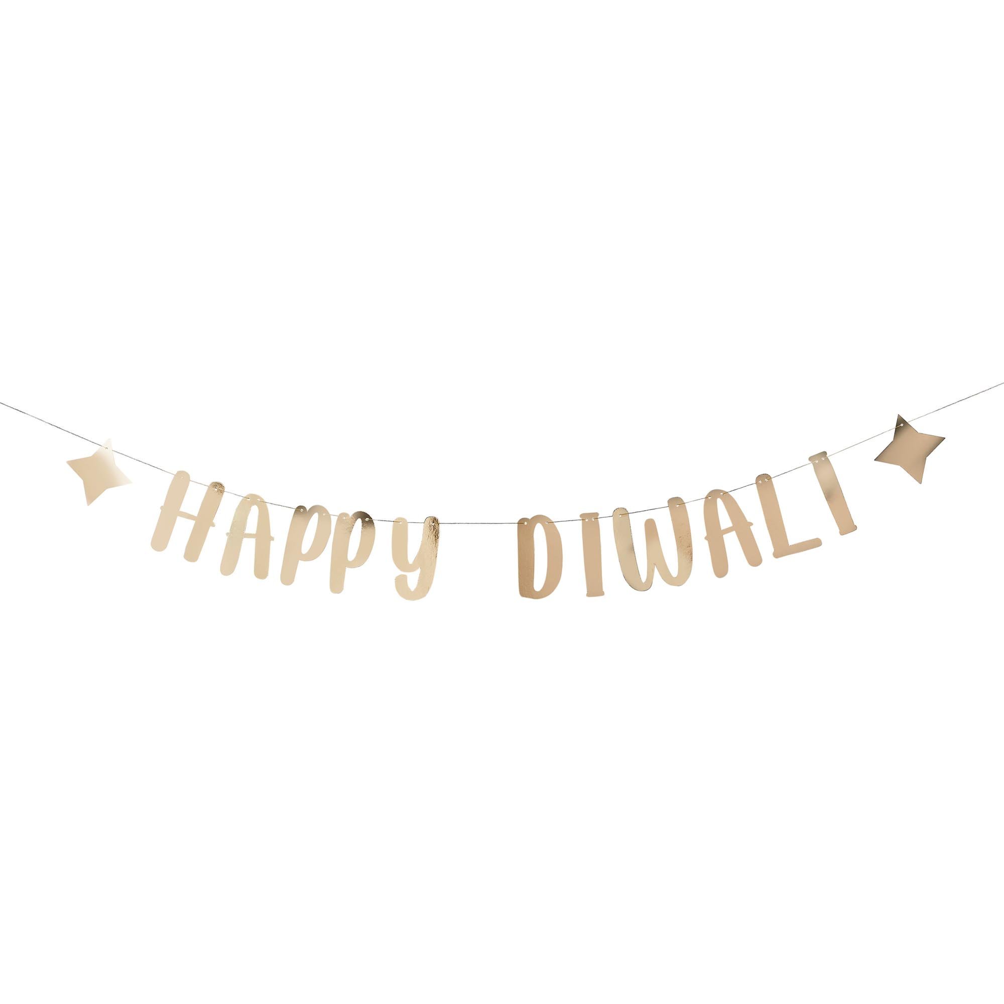 Happy Diwali Gold Card Banner 2m