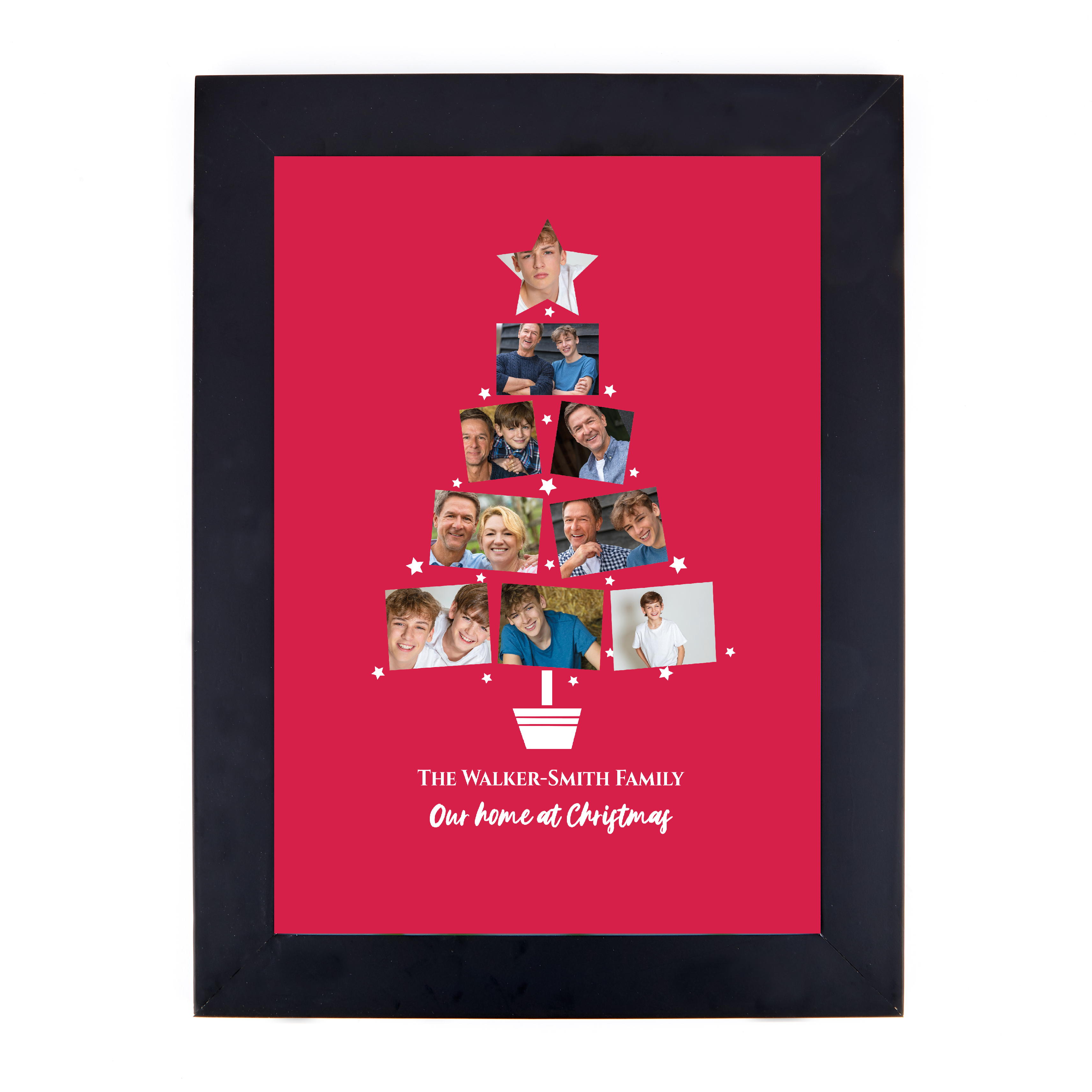 Personalised Photo Christmas Print  - Our Home at Christmas