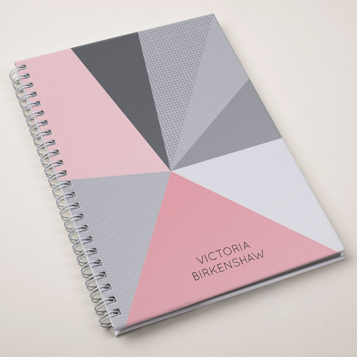 Personalised Notebook - Polygonal Pattern