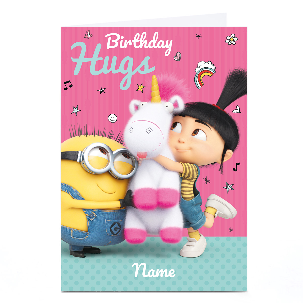 Personalised Birthday Card - Minions Any Name