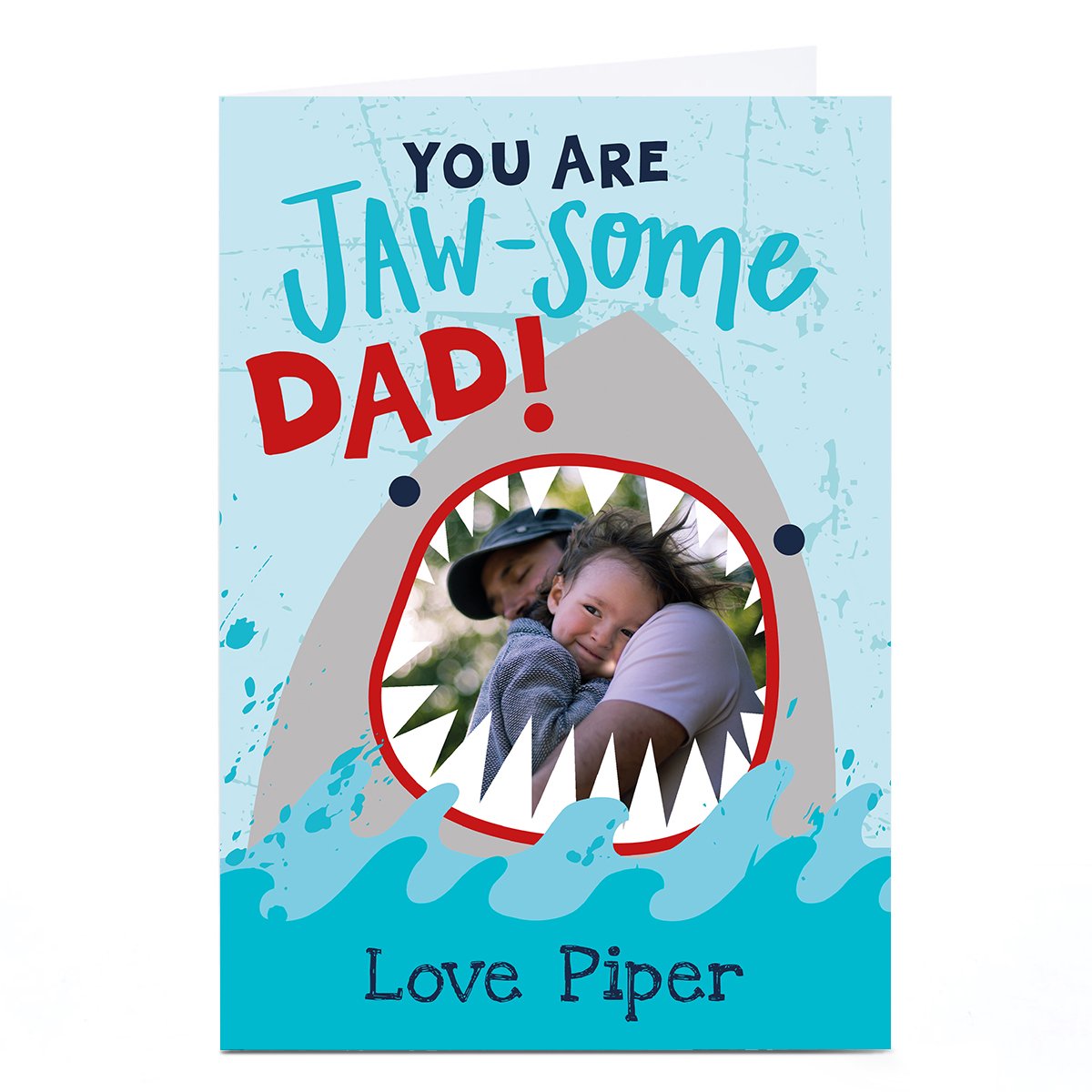 Photo Bev Hopwood Card - Jaw-Some Dad!