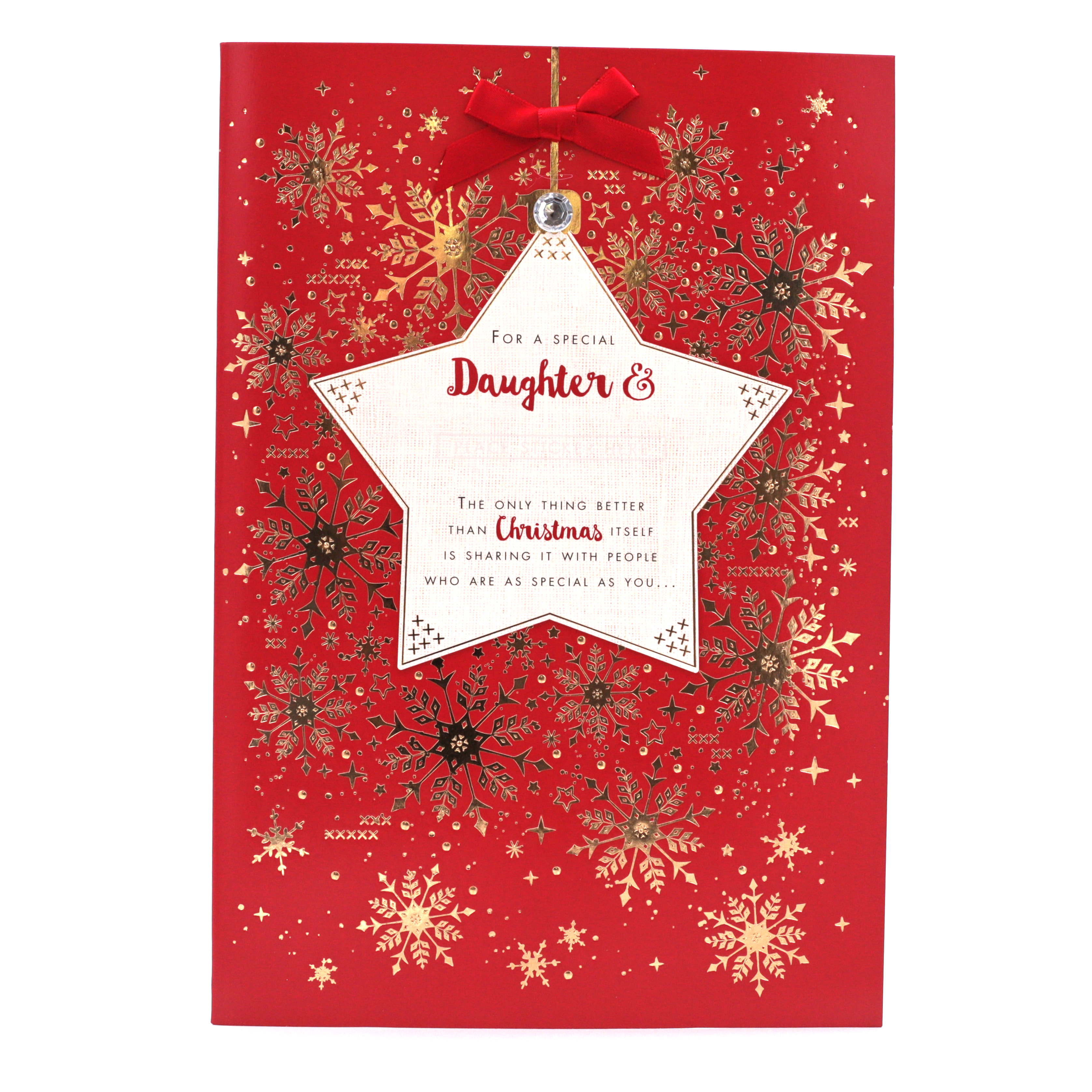 Christmas Card - Special Daughter, Personalise With Stickers