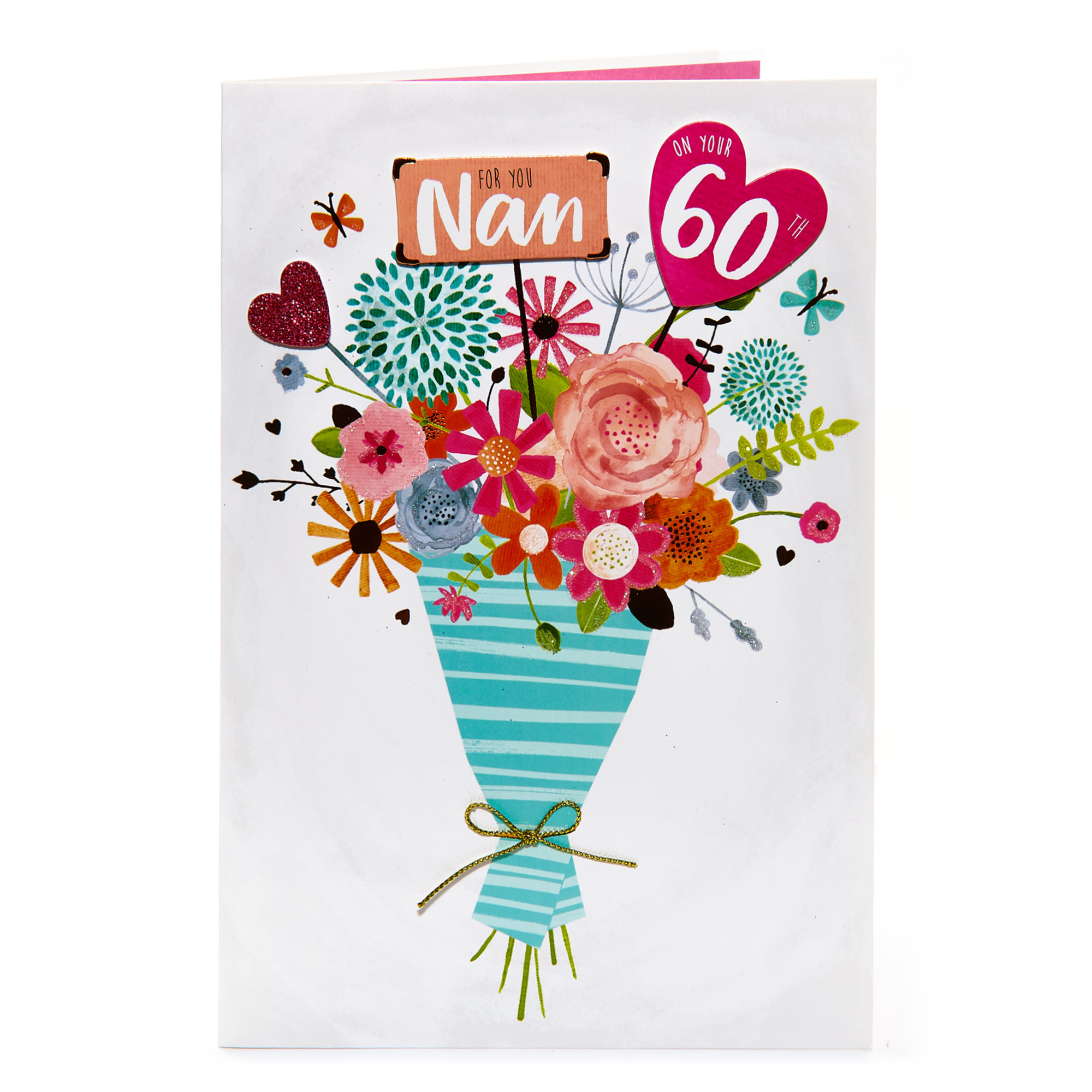 60th Birthday Card - For You Nan