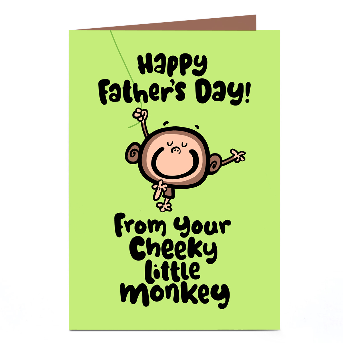 Personalised Fruitloops Father's Day Card - Cheeky Little Monkey