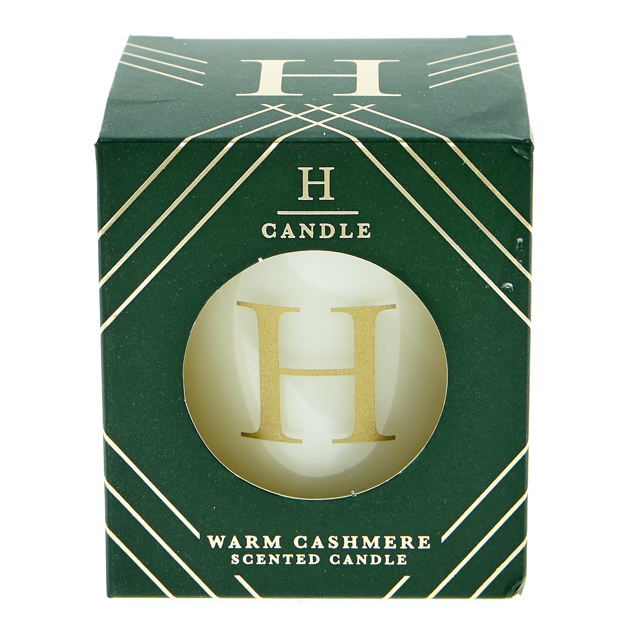 Letter H Warm Cashmere Scented Candle