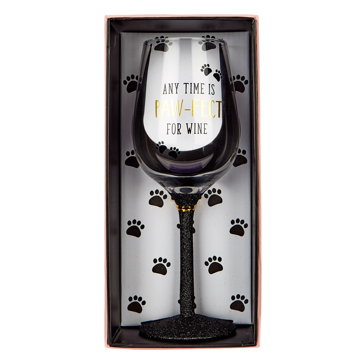 Pawsome Pals - Glittery Wine Glass