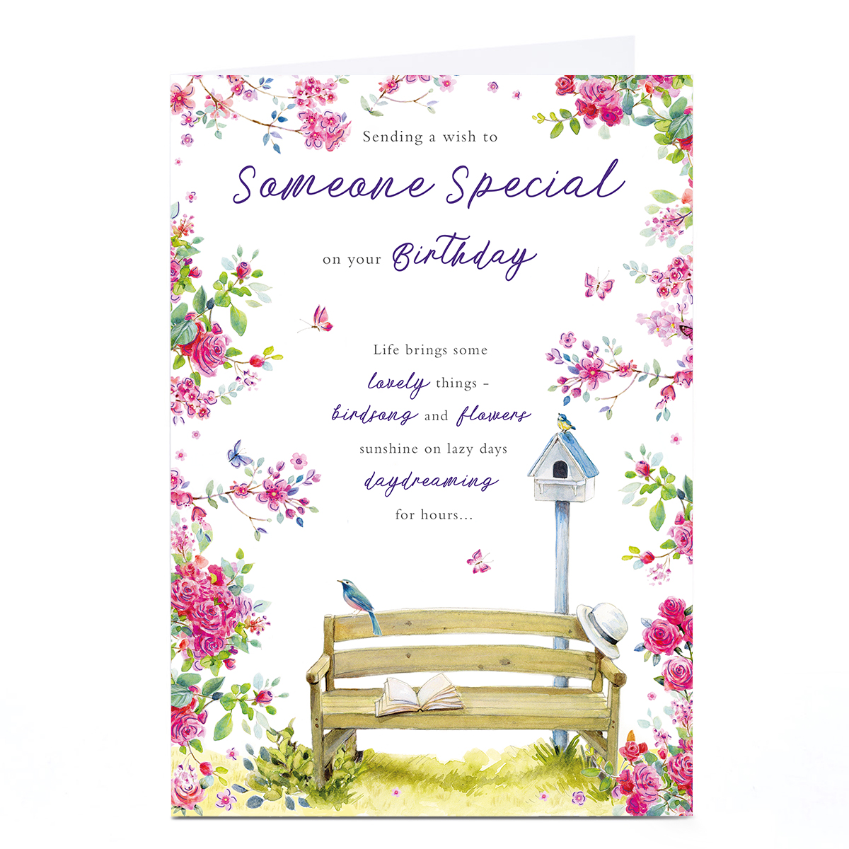 Birthday Card - Garden Someone Special 