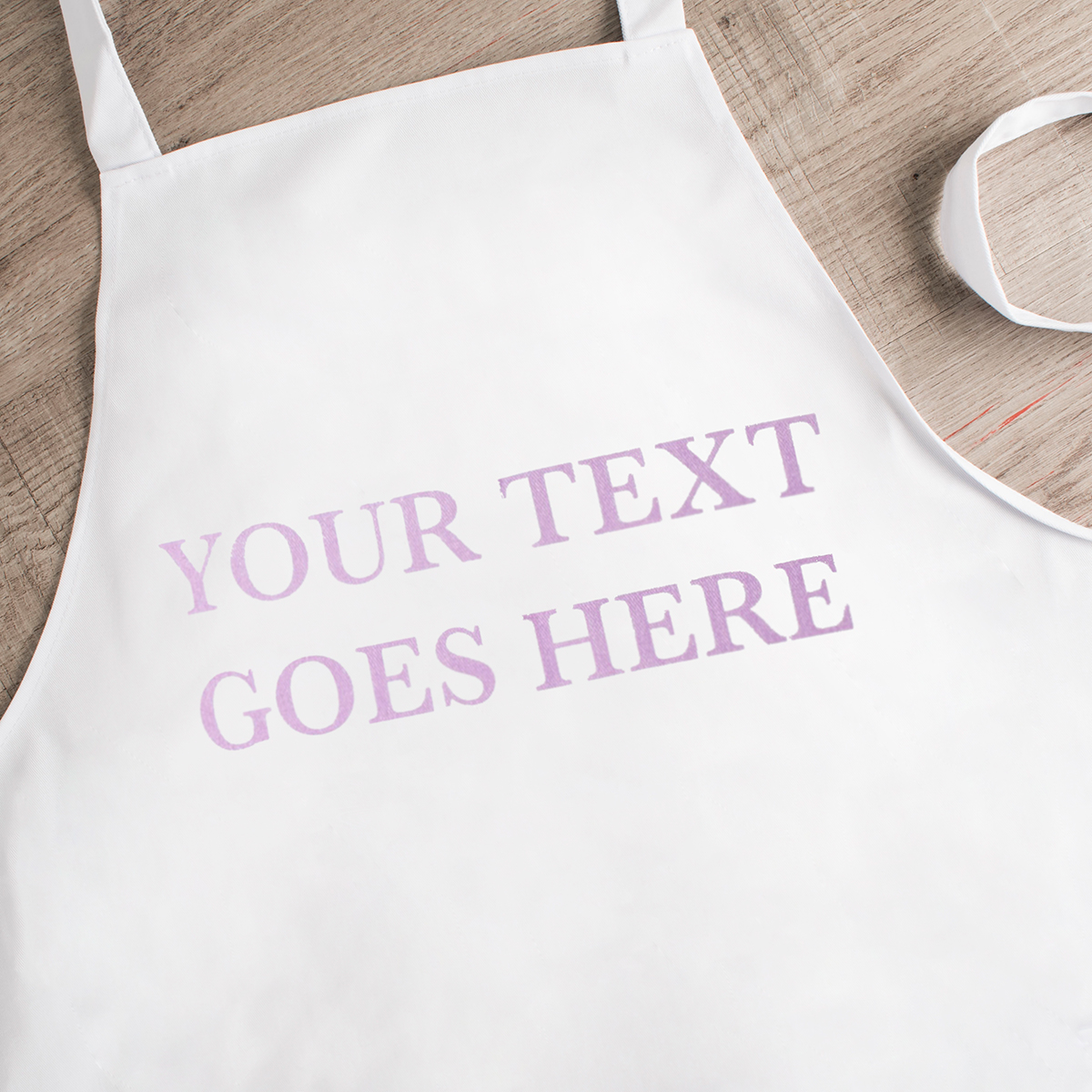 Personalised White Apron - Any Message