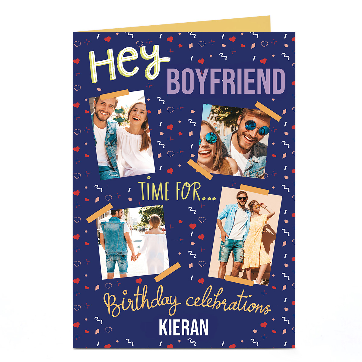 Photo Birthday Card - Time For Celebrations