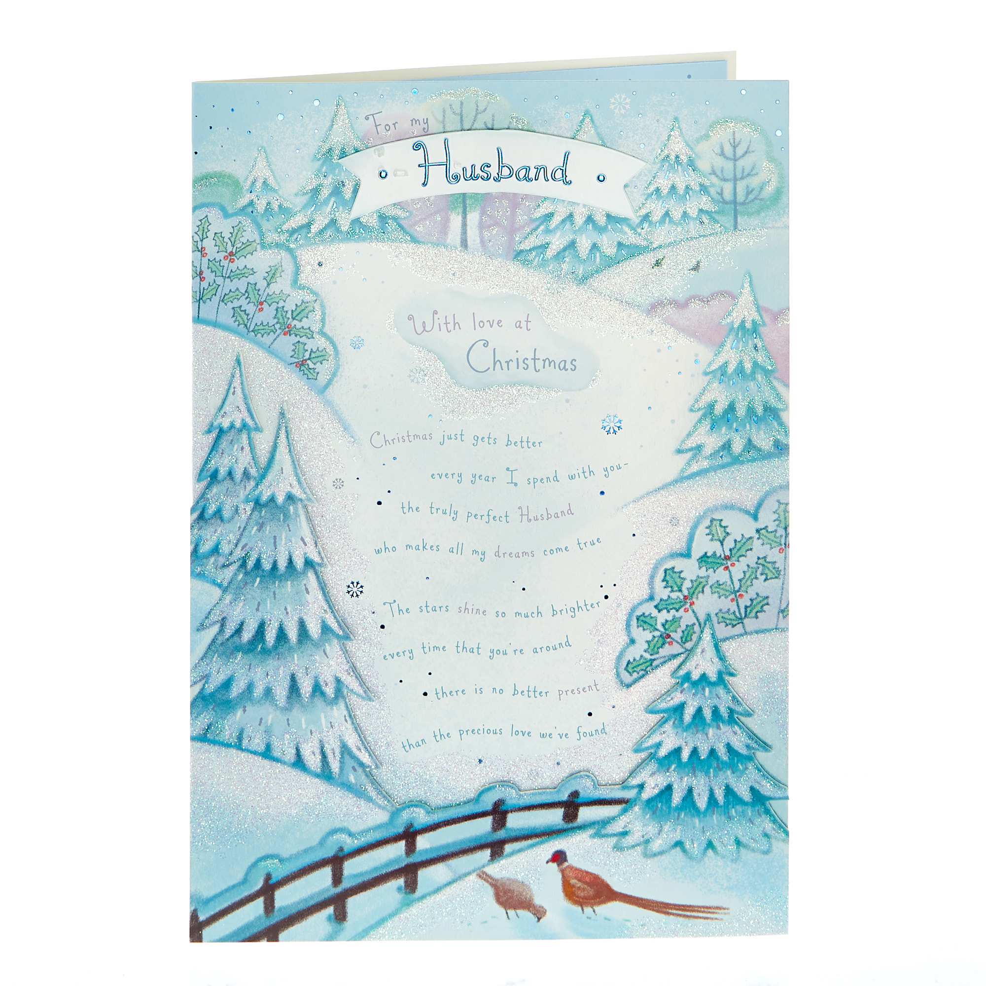 Christmas Card - Husband Winter Country Scene