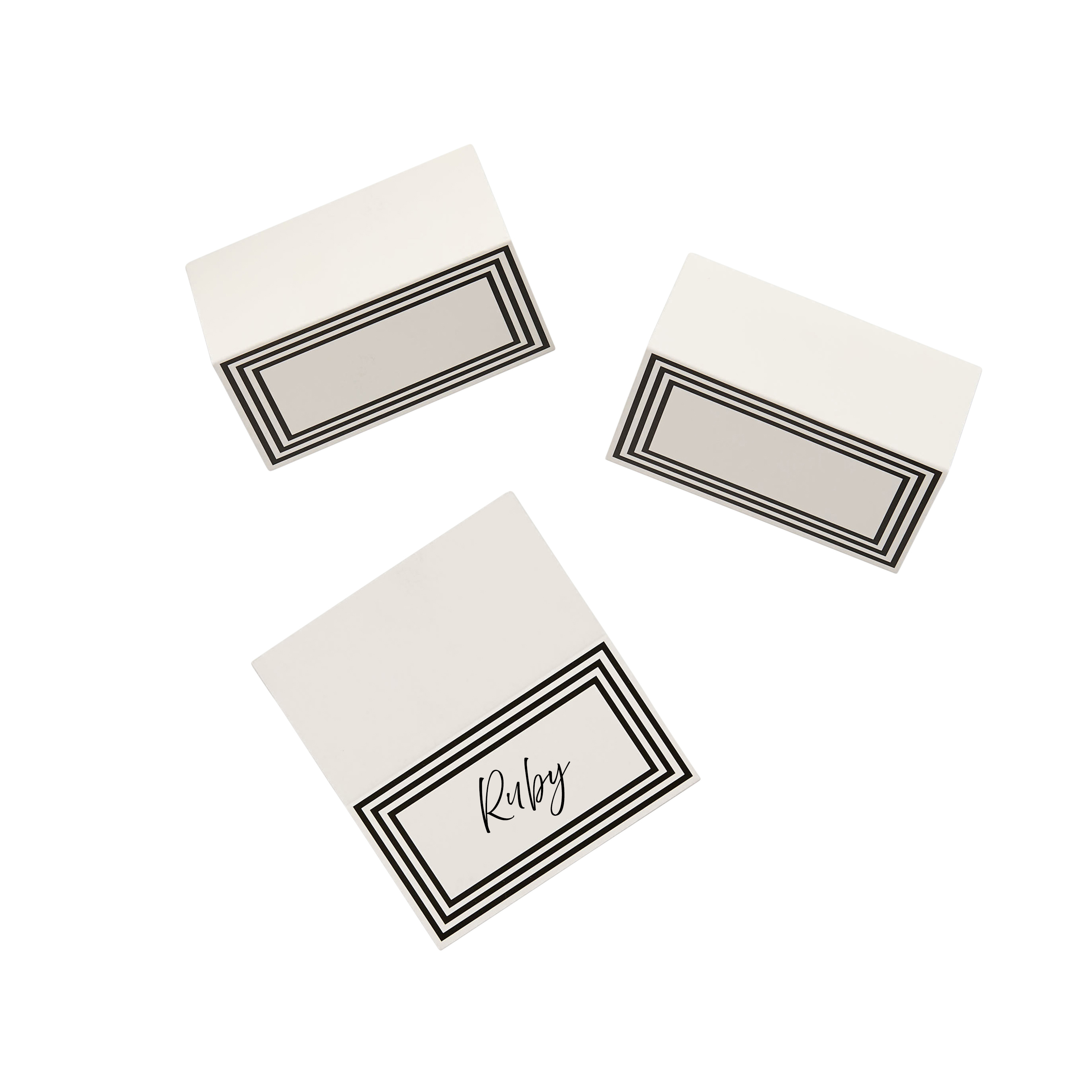 Monochrome Place Cards - Pack of 10