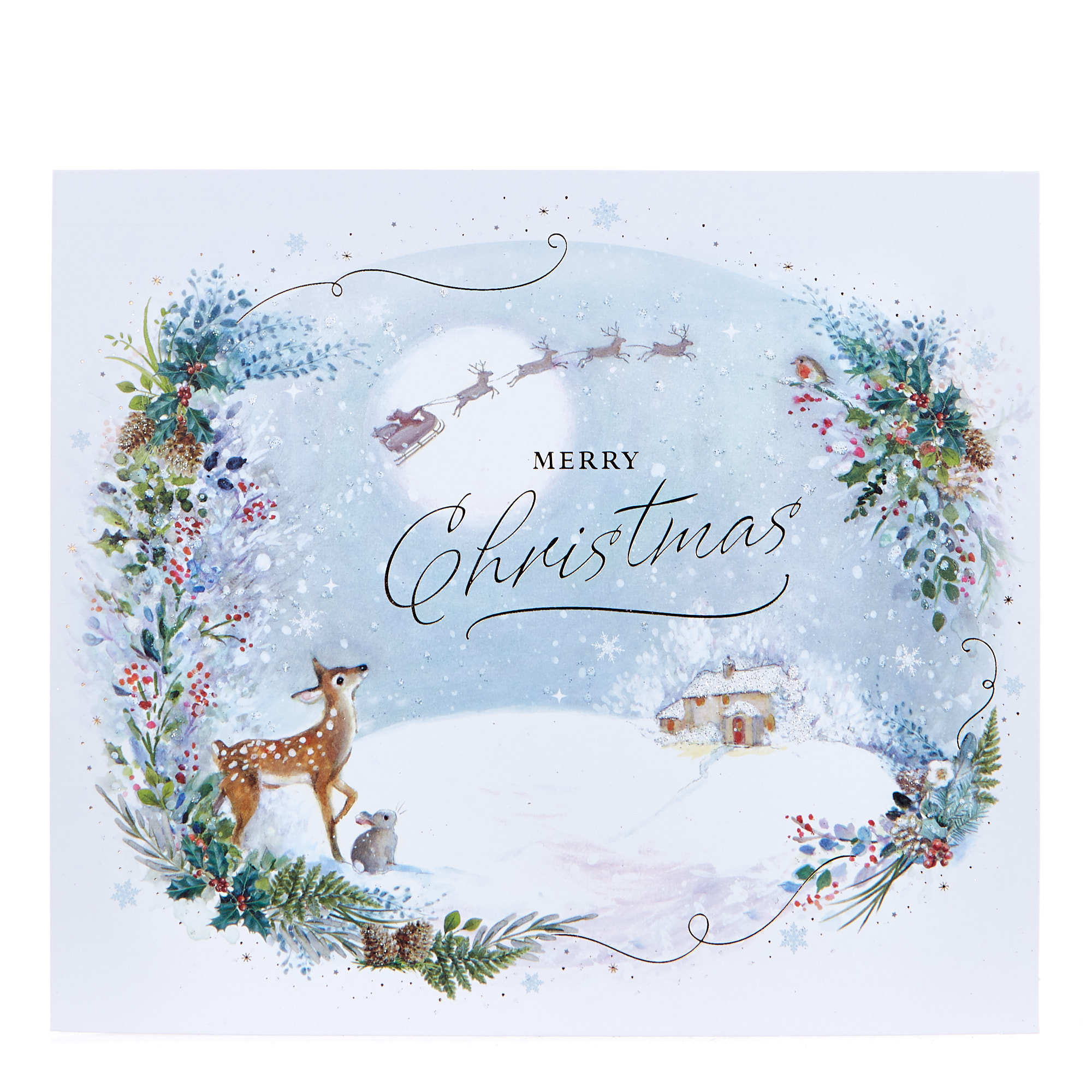 Deluxe Boxed Christmas Cards - Snowy Scenes (Pack Of 12) 