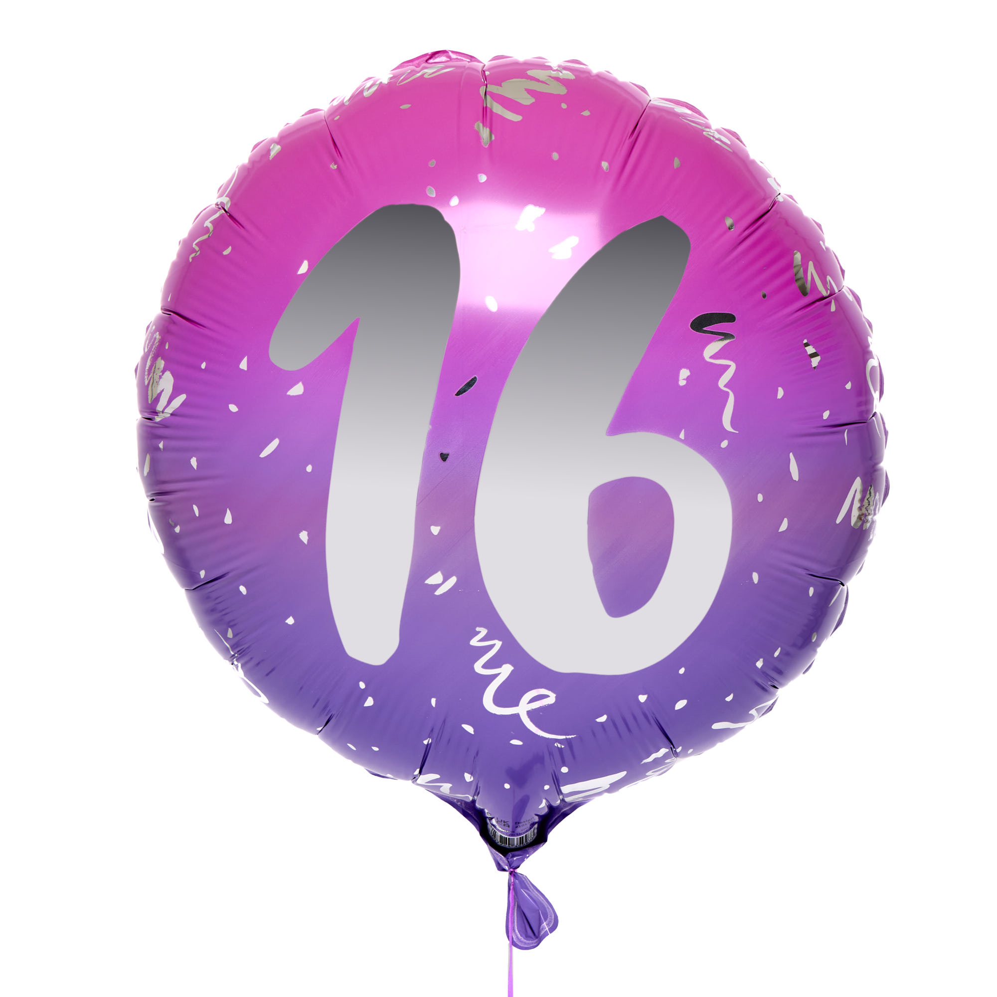Pink Ombre 16th Birthday 18-Inch Foil Helium Balloon