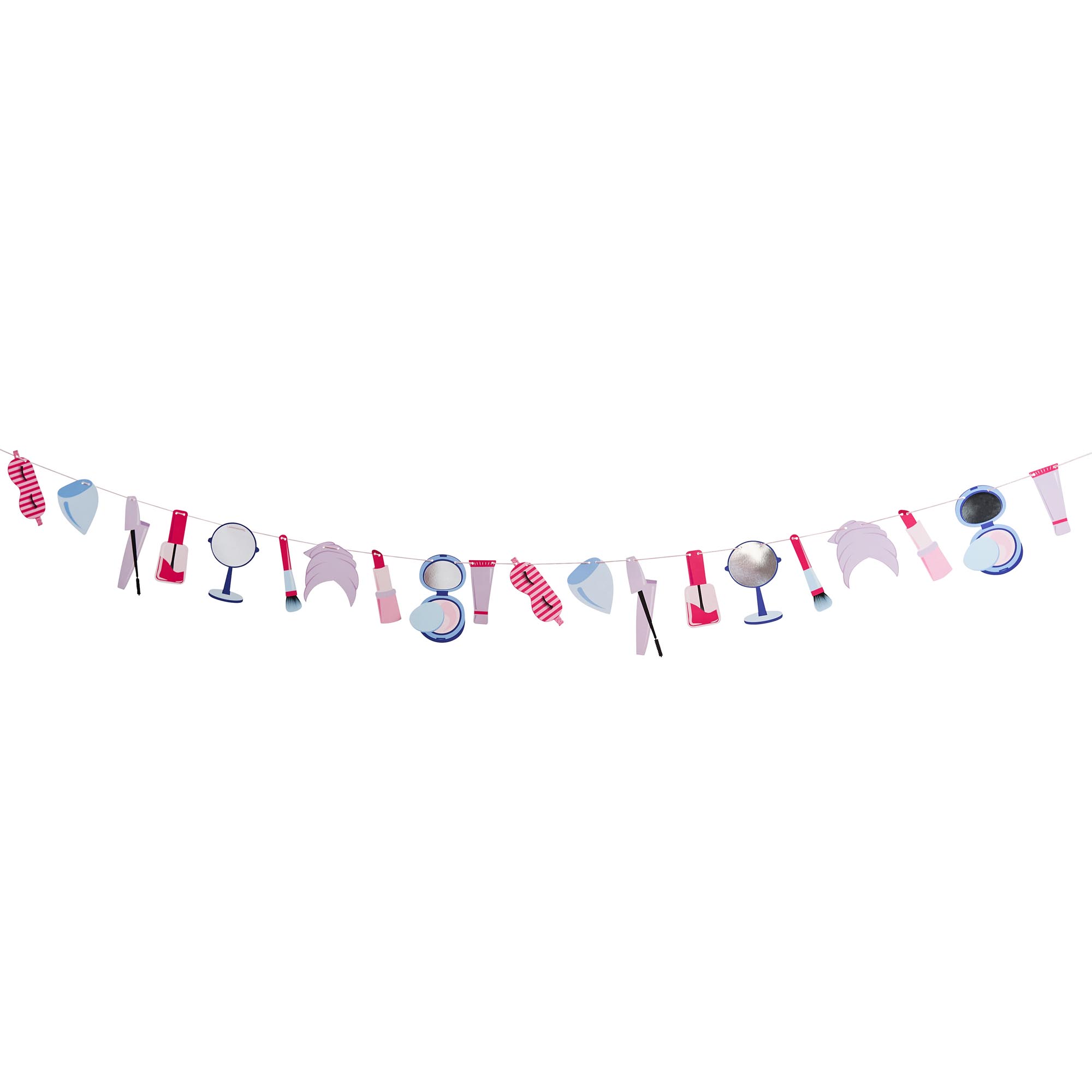 Pamper Party Card Garland 2m