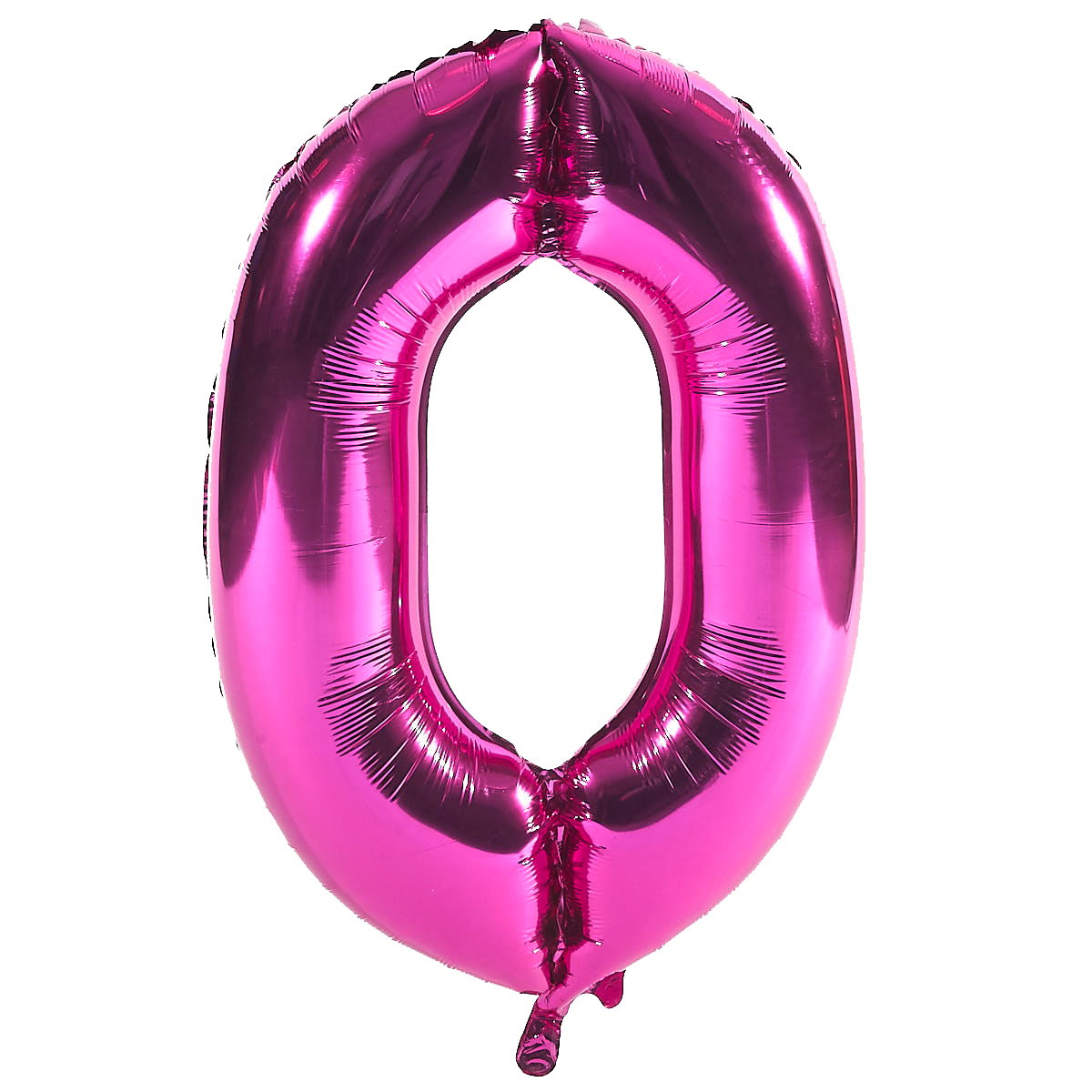 Age 70 Giant Foil Helium Numeral Balloons - Pink (deflated)