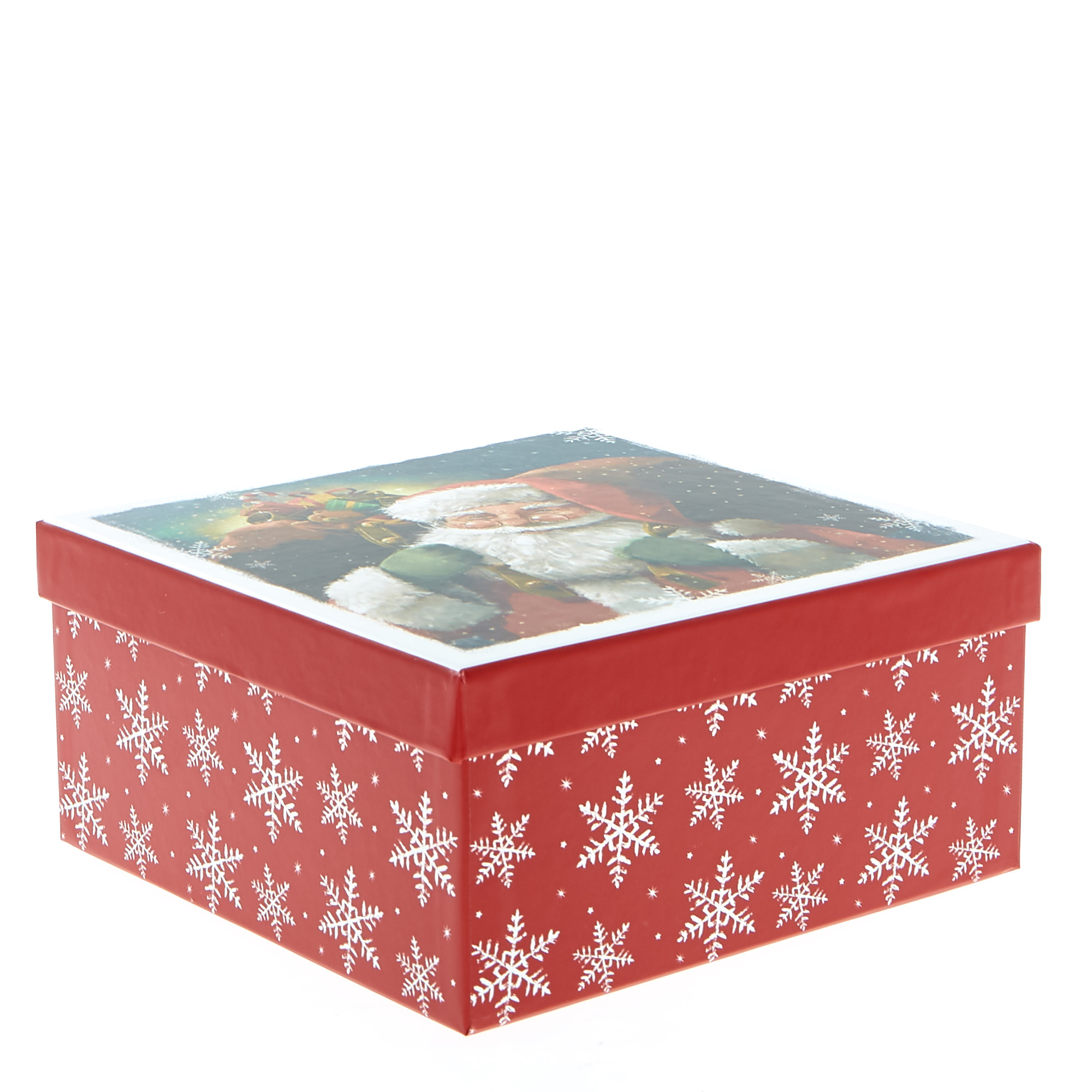 Traditional Santa Christmas Gift Boxes - Set Of 4
