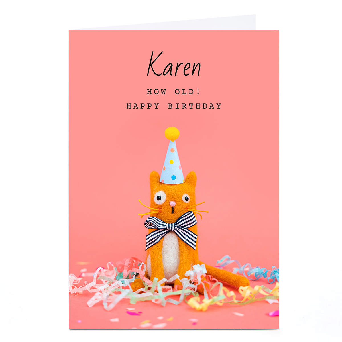 Personalised Lemon And Sugar Card - How Old Cat