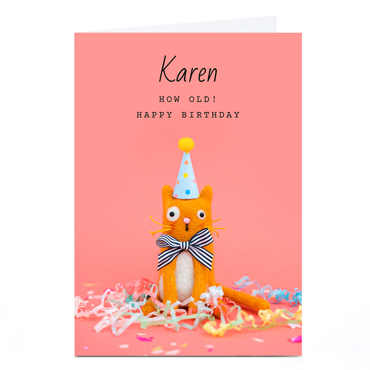 Personalised Lemon And Sugar Card - How Old Cat