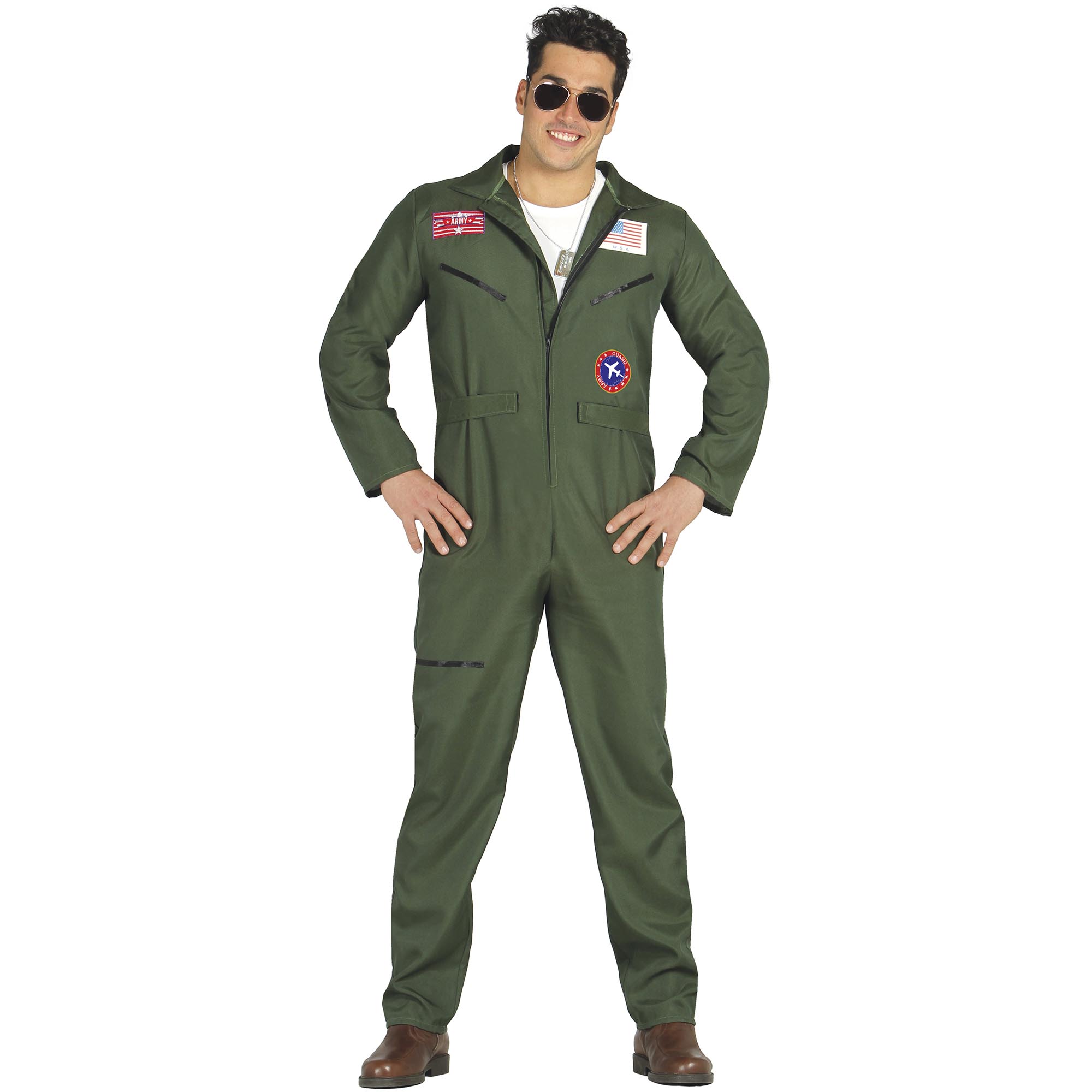 Fighter Pilot Adult Fancy Dress Costume 