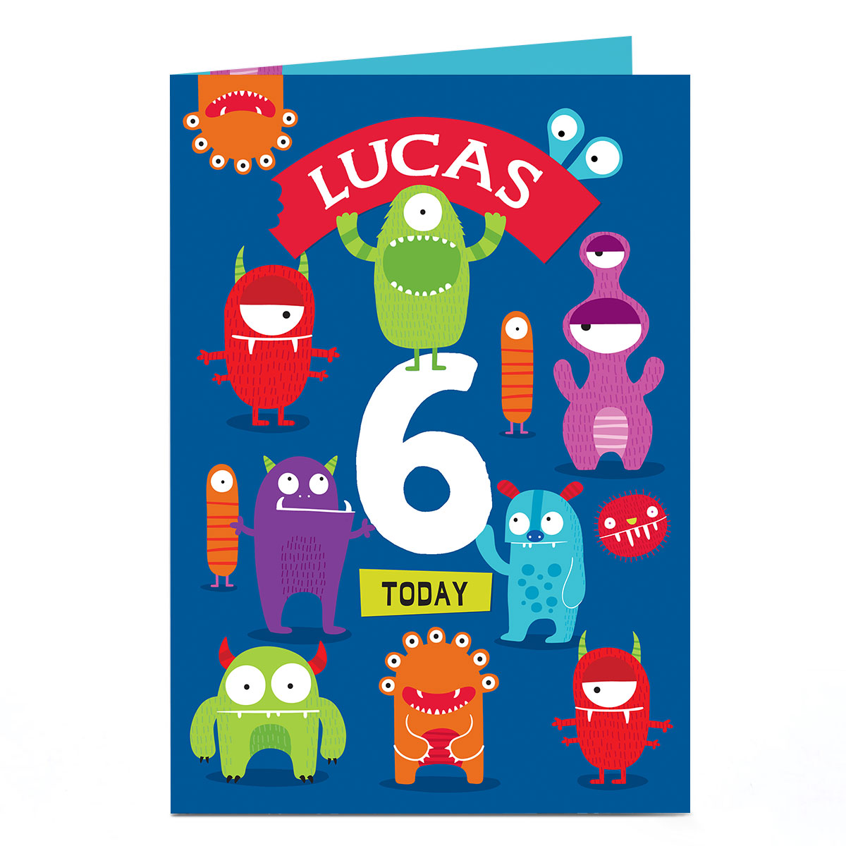 Personalised Any Age Birthday Card - Monster Madness