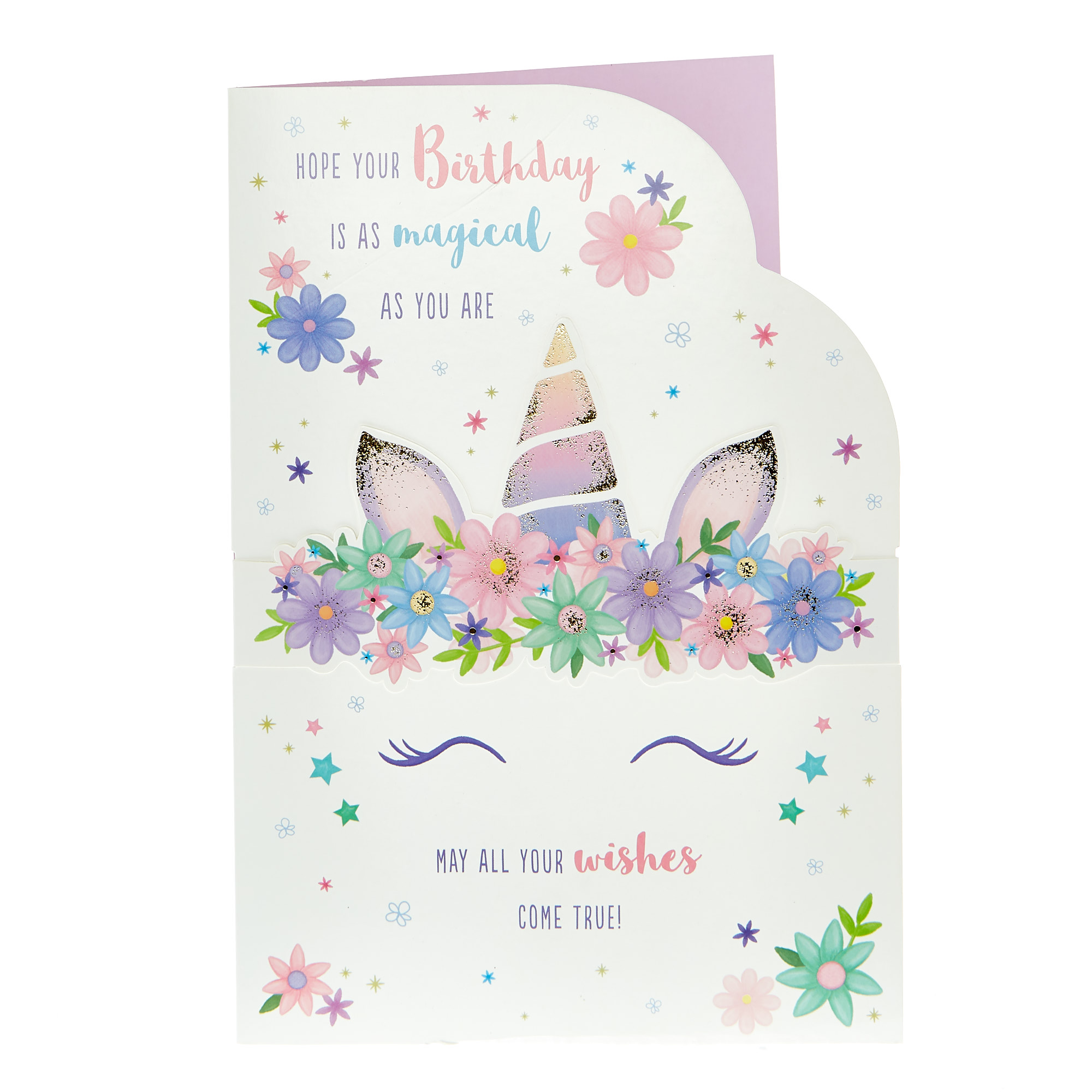 Dress-Up Birthday Card - Magical Unicorn