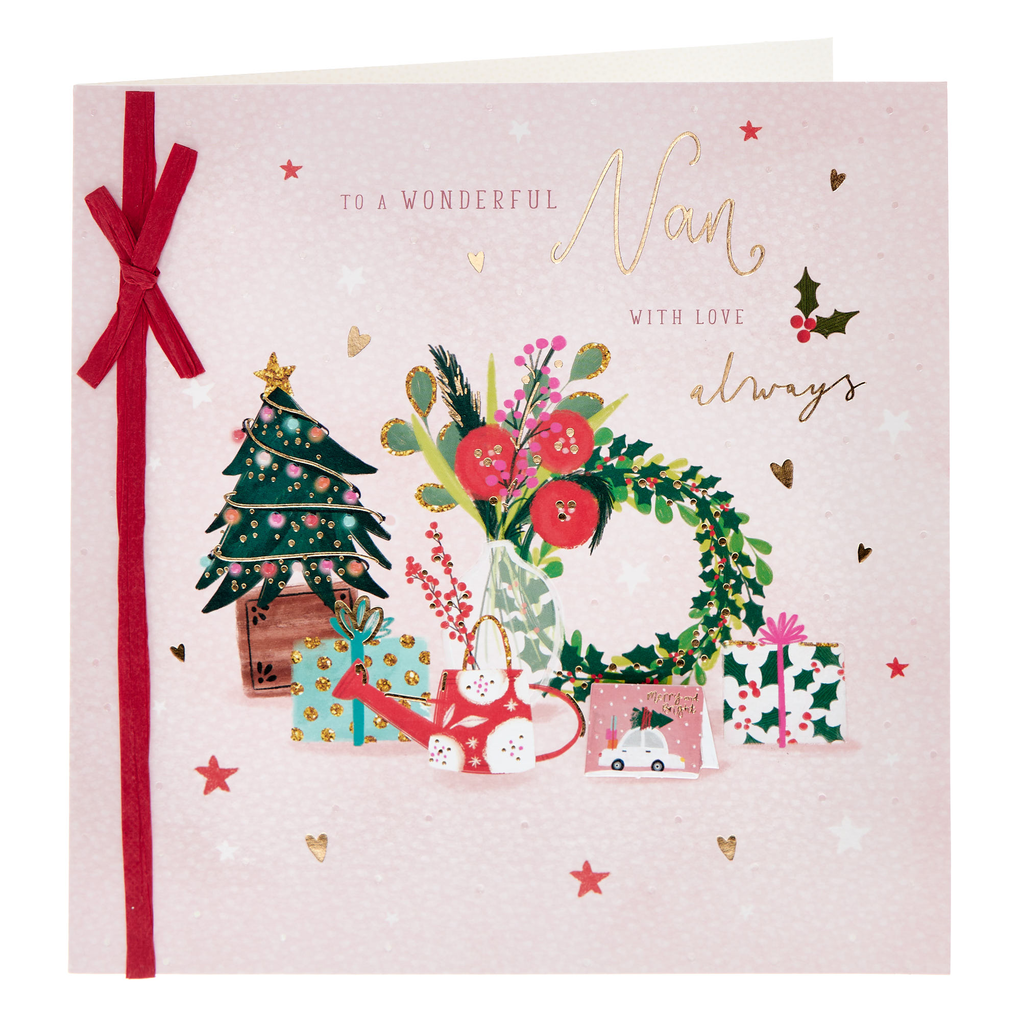 Exquisite Nan With Love Christmas Card 