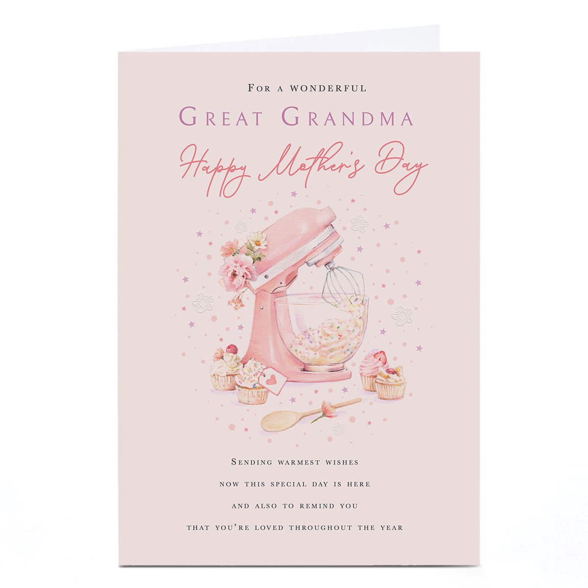Personalised Mother's Day Card - Baking Stand Mixer, Great Grandma