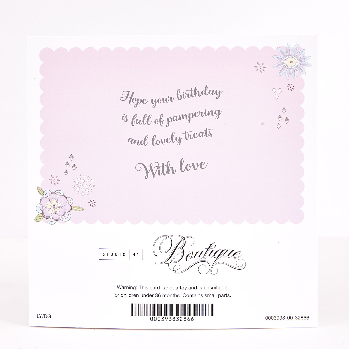 Boutique Collection Birthday Card - Granddaughter Perfume