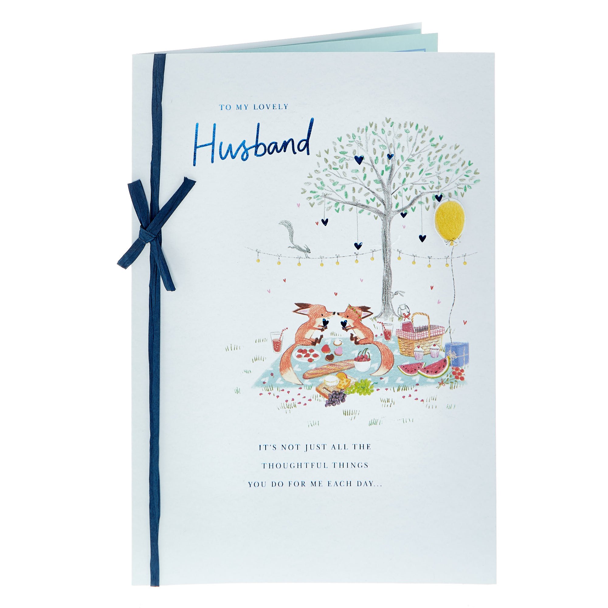 Husband Thoughtful Things Fox Couple Birthday Card