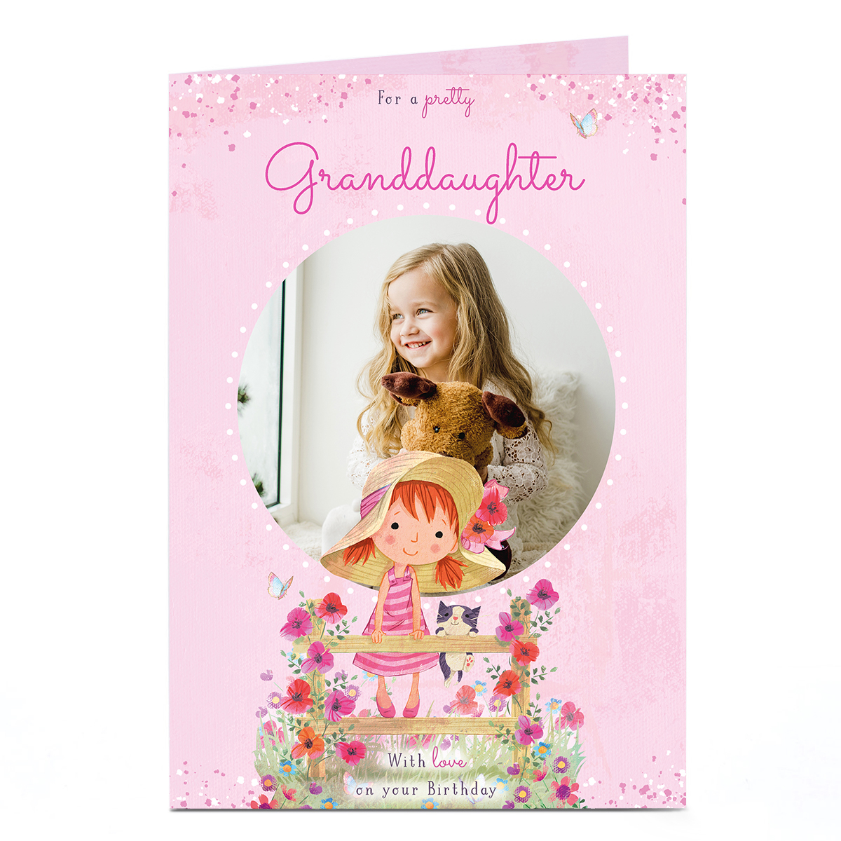Photo Birthday Card - For a pretty... Any Relation