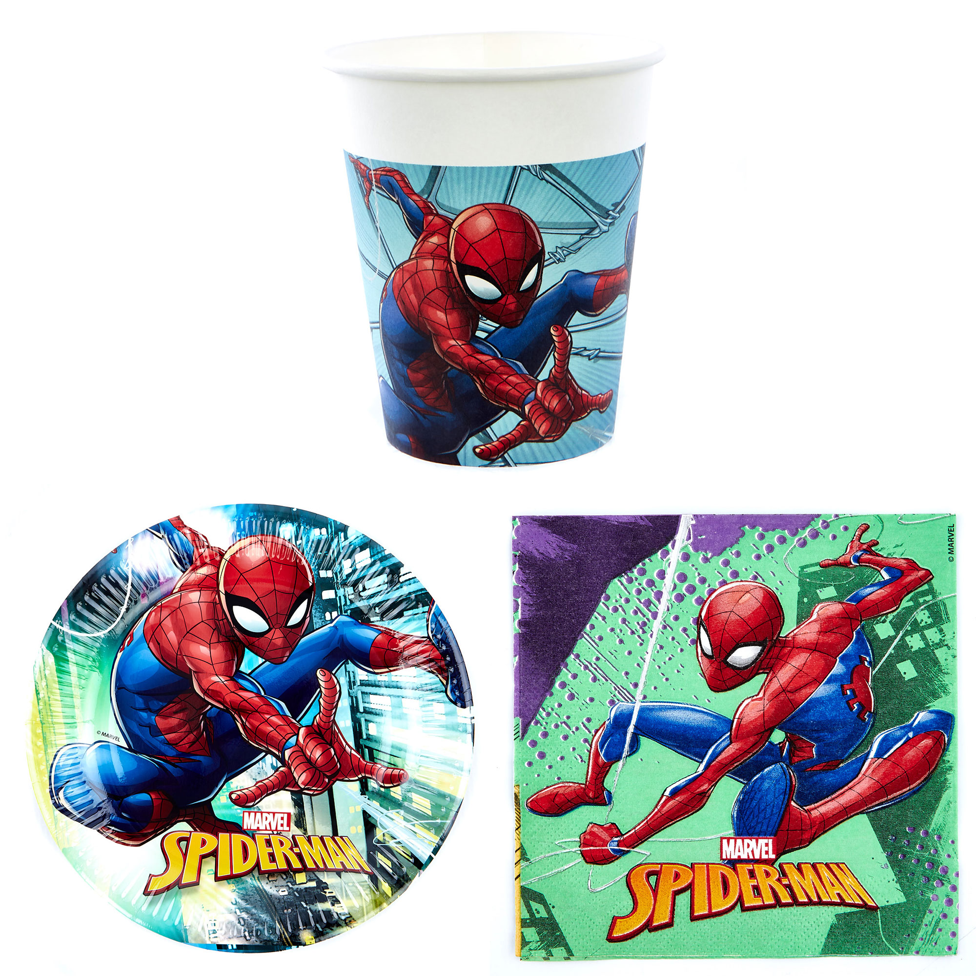 Marvel Spider-Man Party Tableware Bundle - 8 Guests