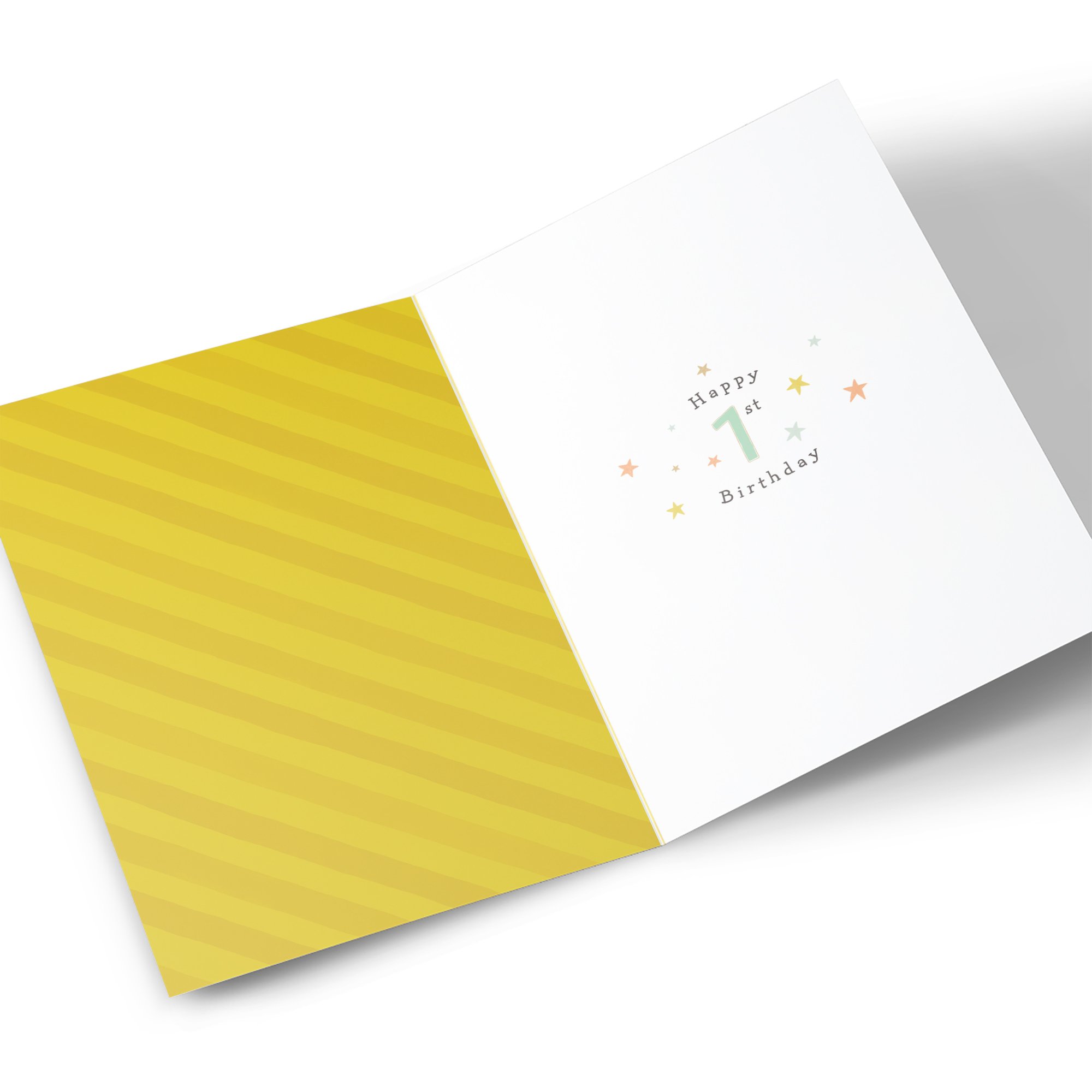 1st Birthday Card - Zebra Jungle 1 Today