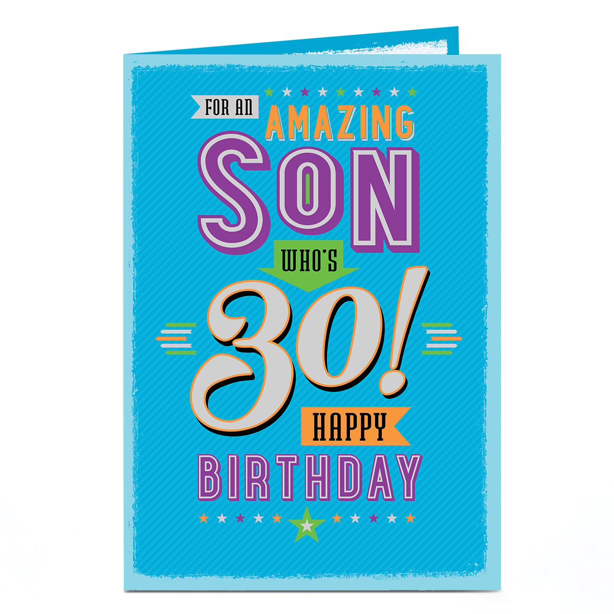 30th Birthday Card - Amazing Son Who's 30