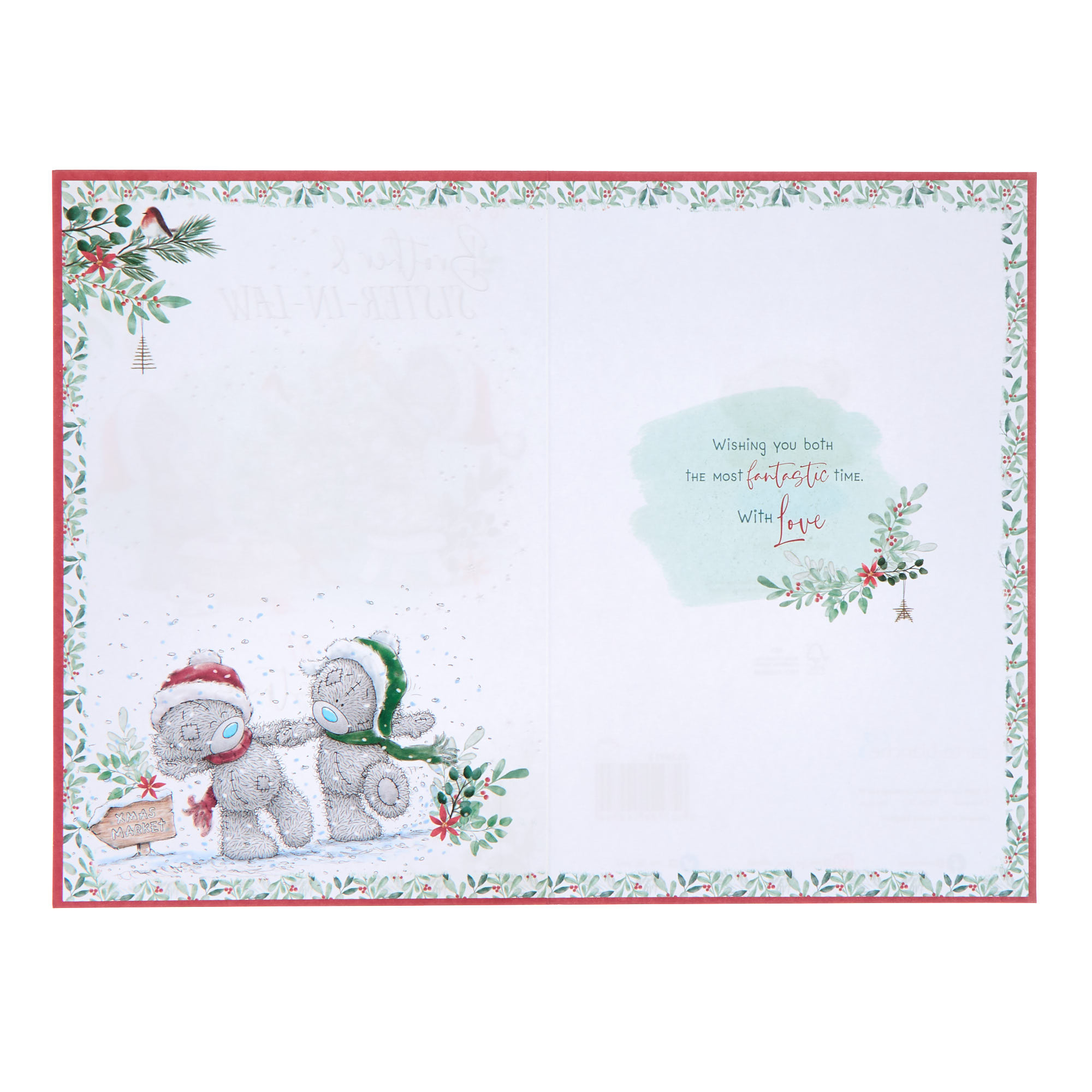 Buy Me To You Tatty Teddy Brother & Sister In Law Christmas Card for