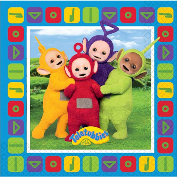 Teletubbies Party Tableware & Decorations Bundle - 8 Guests