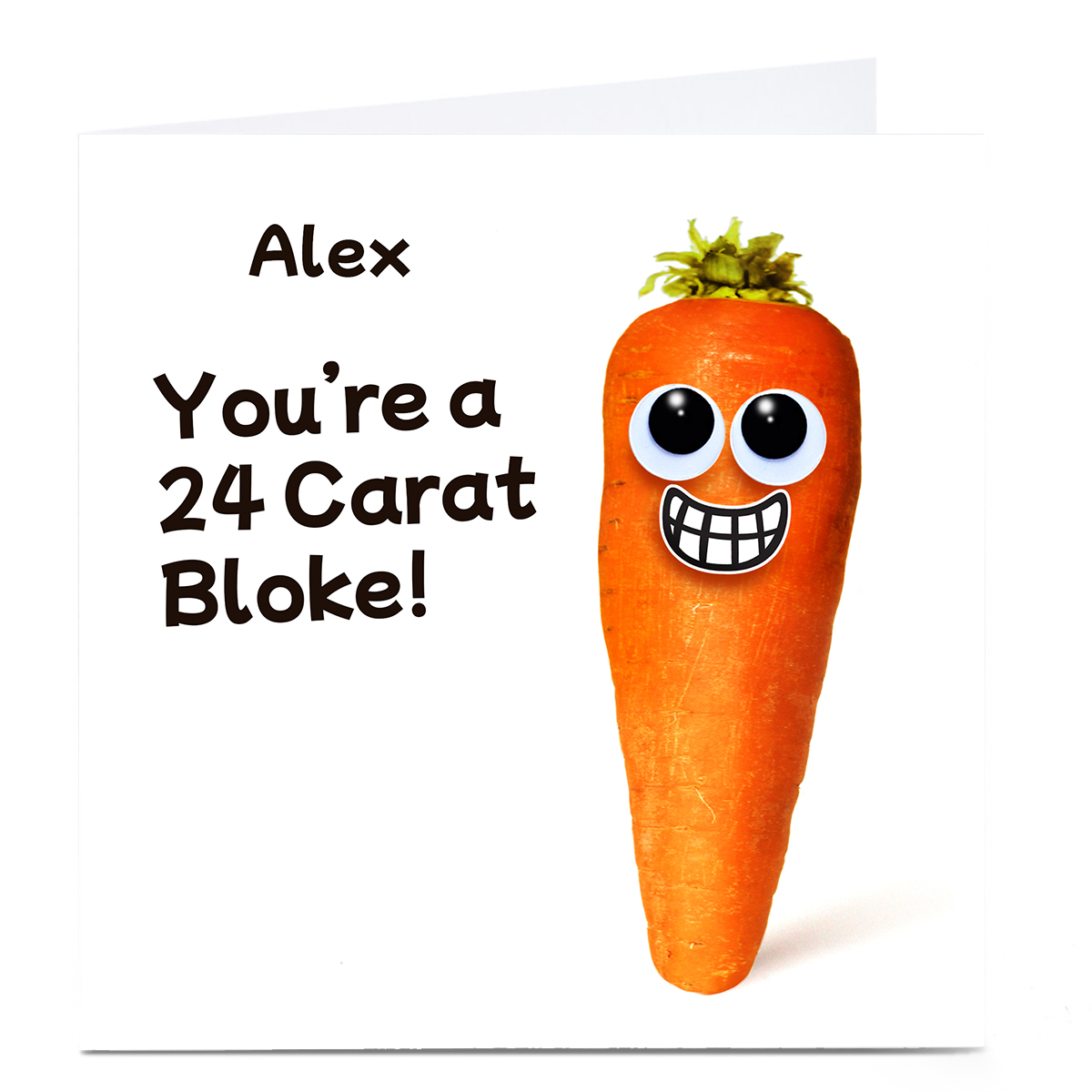 Personalised Hello Munki Card - 24 Carat Bloke