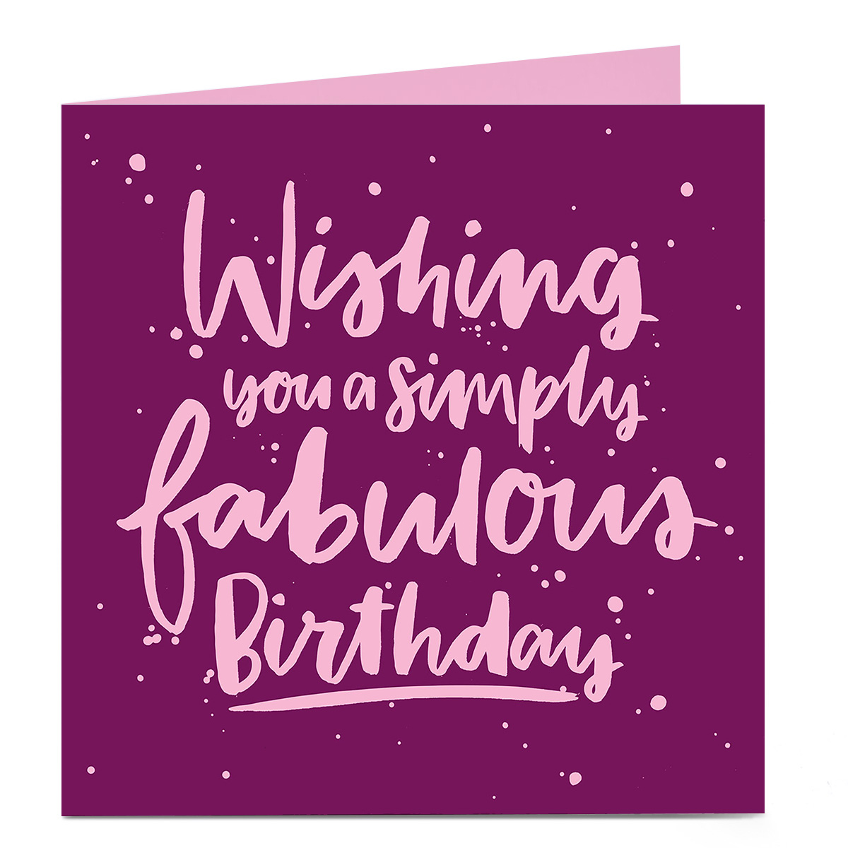 Personalised Bright Ideas Card - Wishing You A Simply Fabulous Birthday