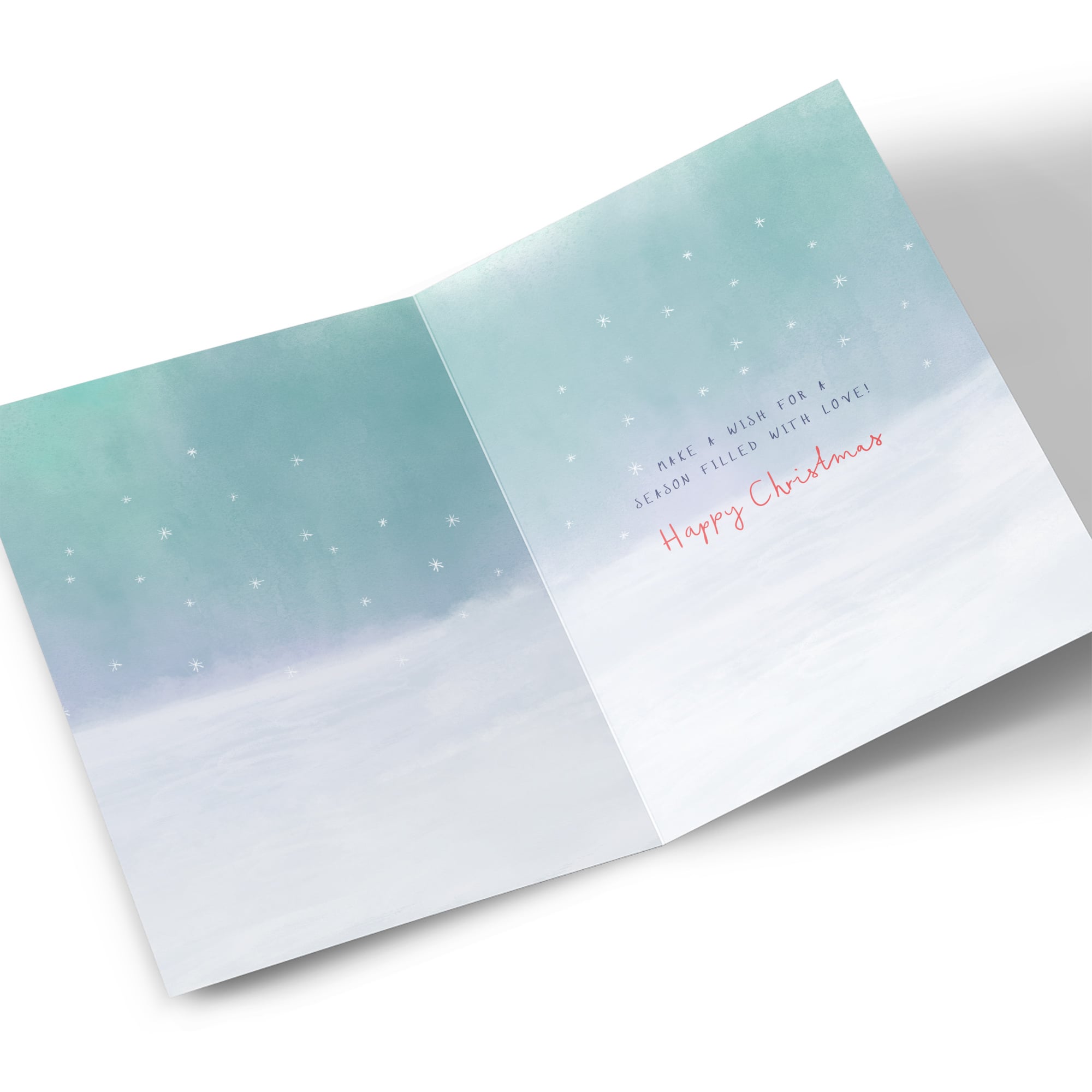 Christmas Card - Winter Scene Snowglobe, Daughter