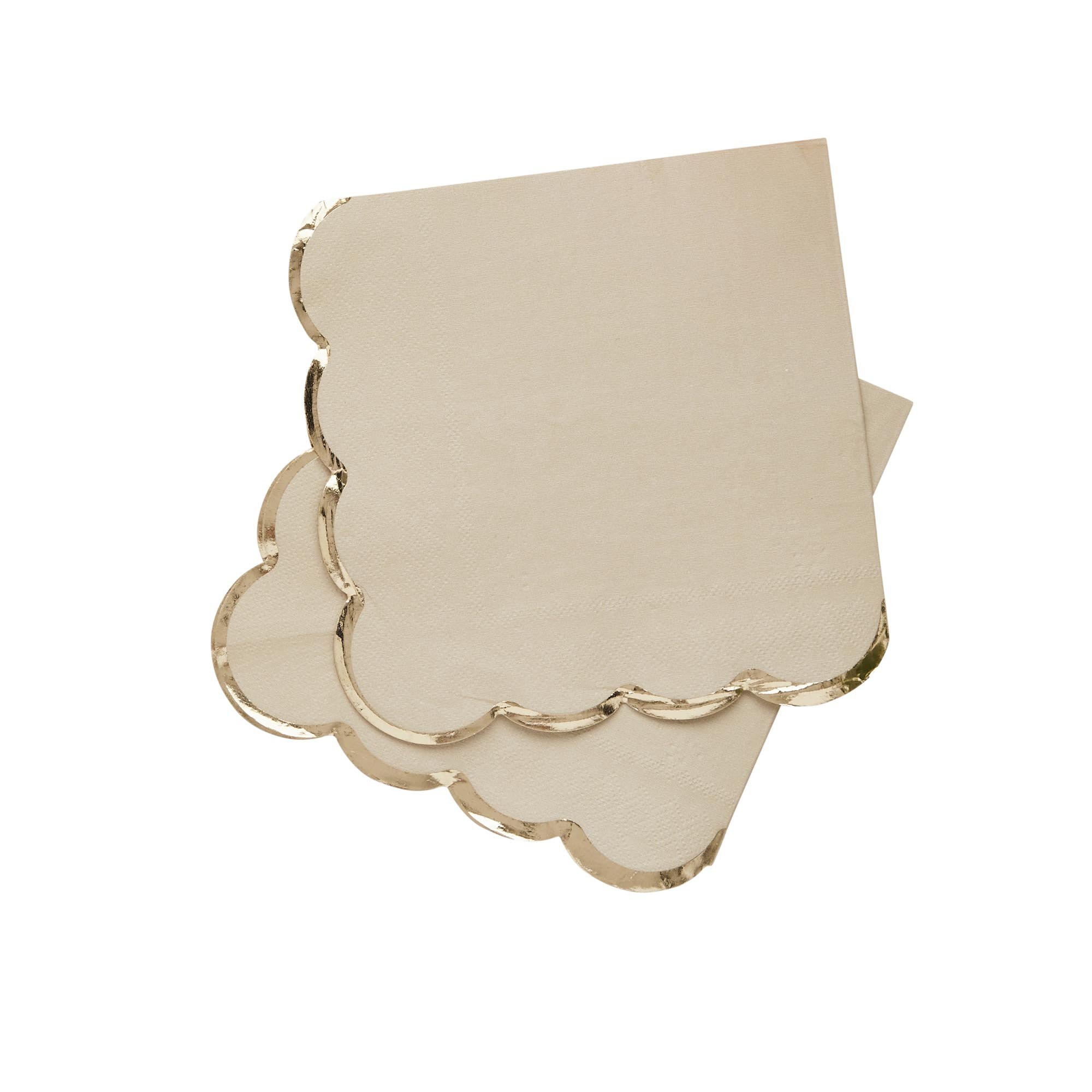 Champagne Paper Napkins - Pack of 16