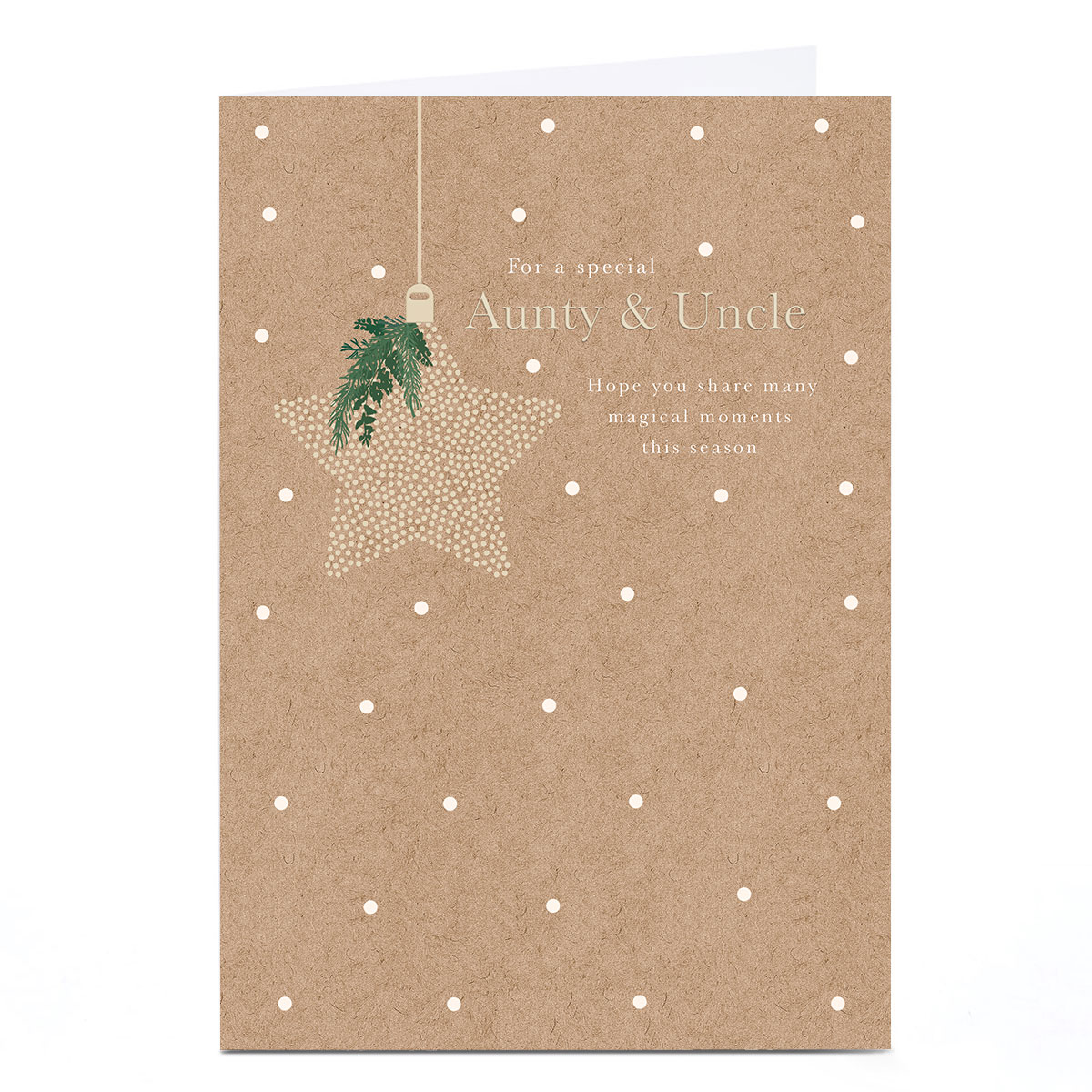 Christmas Card - A Special Aunty & Uncle