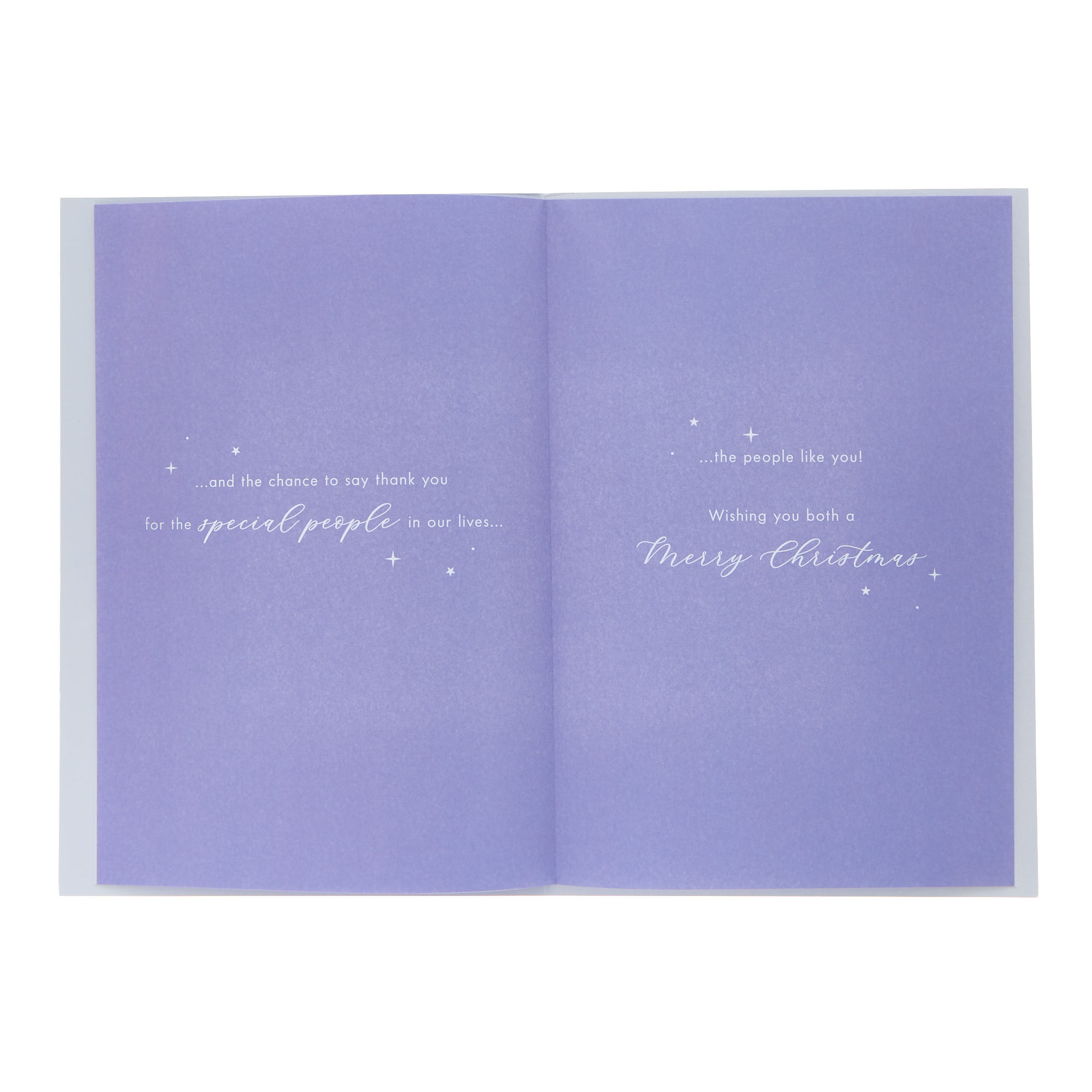 Special Couple Snow Scene Christmas Card