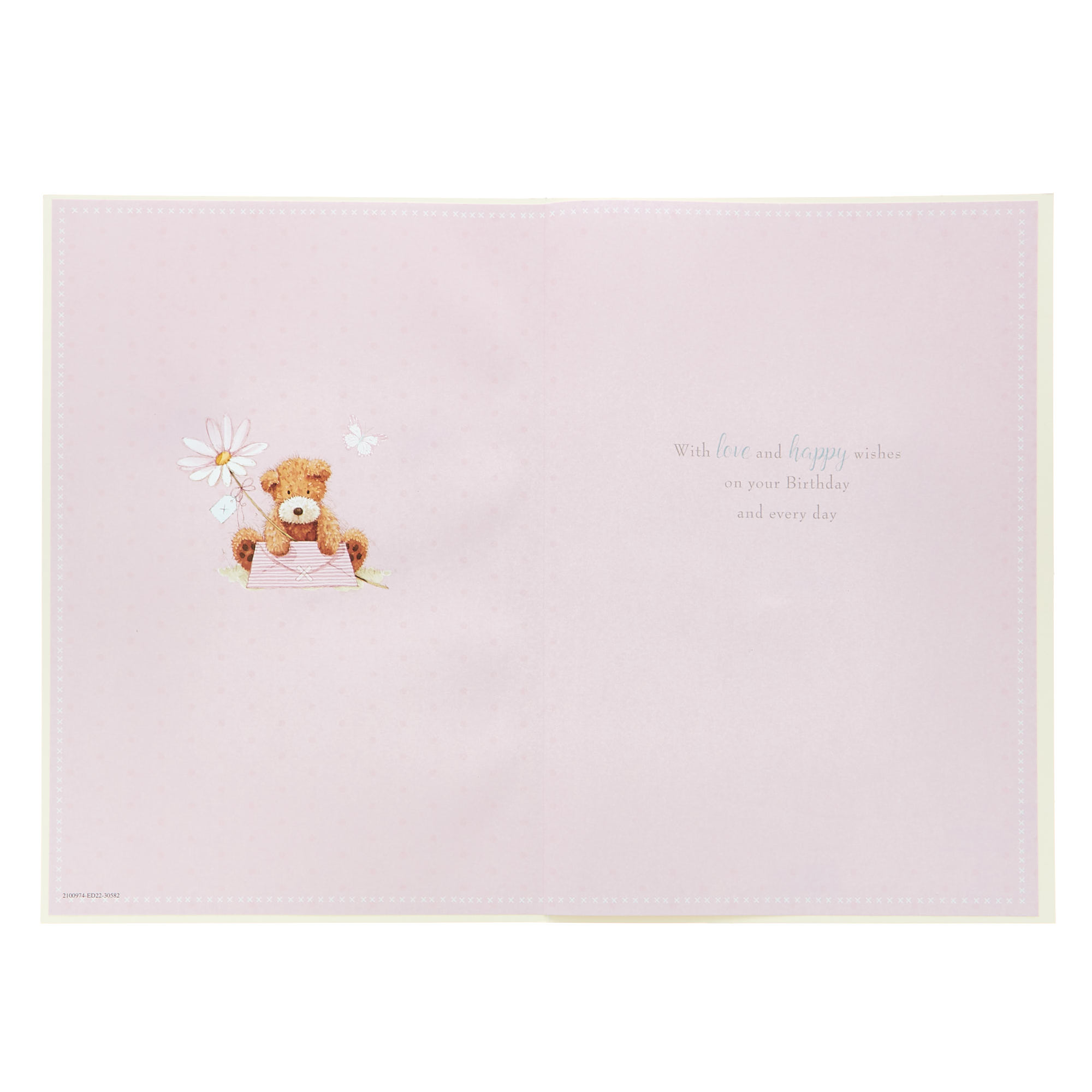 Birthday Card - Mum Bear & Flower
