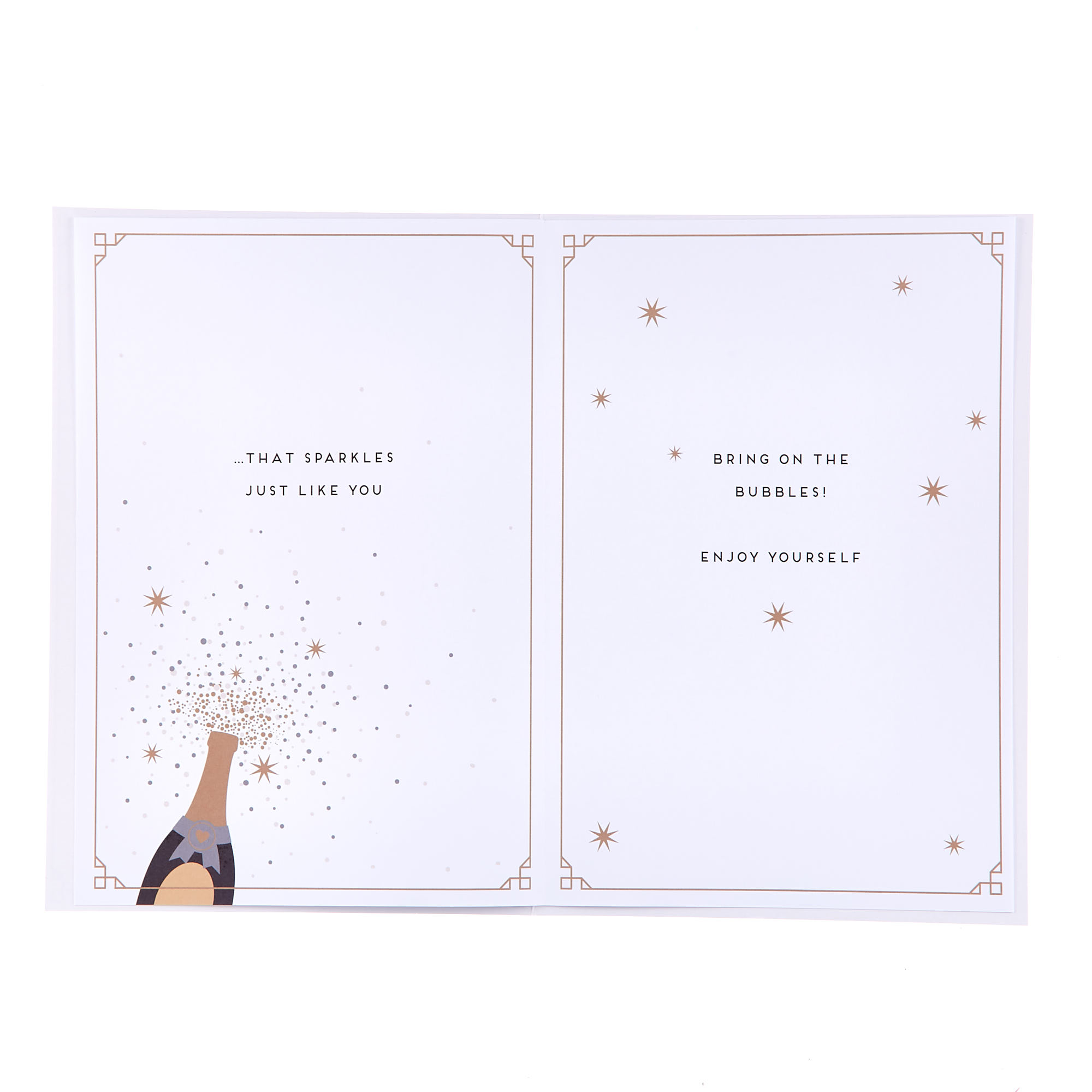 Birthday Card - Niece Champagne on Ice