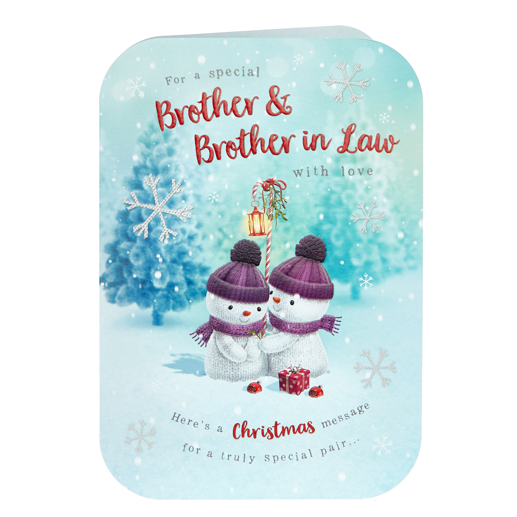 Christmas Card - Brother & Brother In Law Snowmen